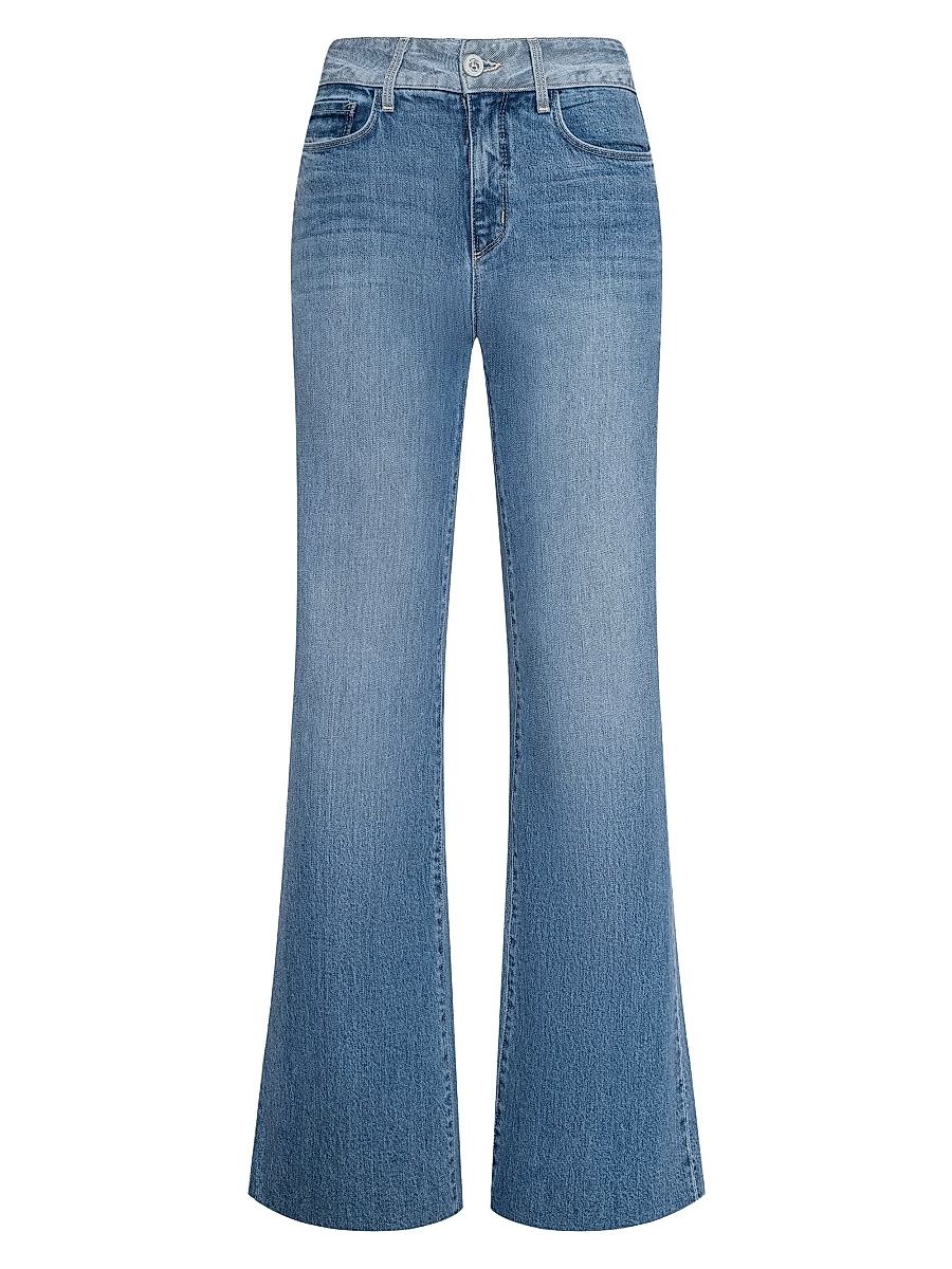 Women's Louane Ultra High-Rise Wide-Leg Flare Jeans - Bexley - Size 24