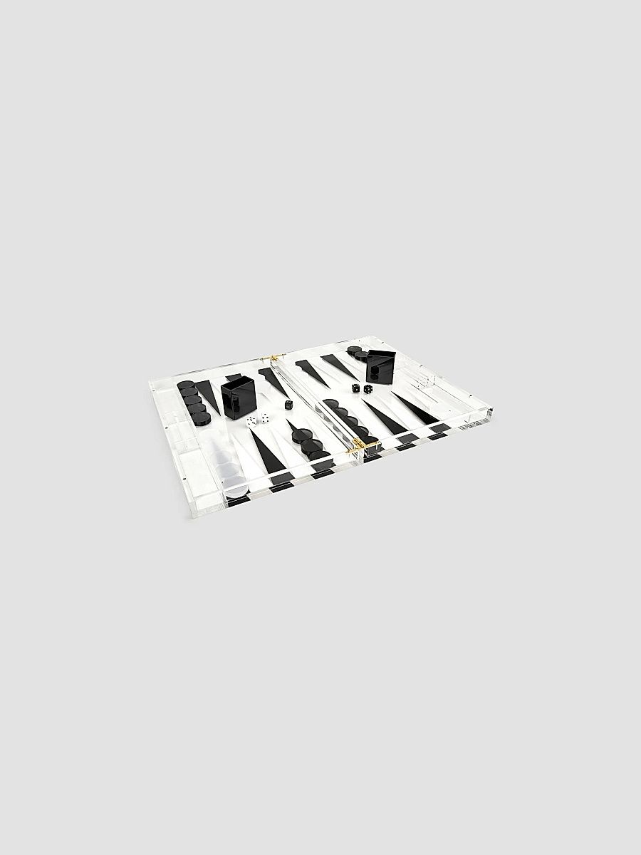 Tizo Acrylic Backgammon Board Game - Orange