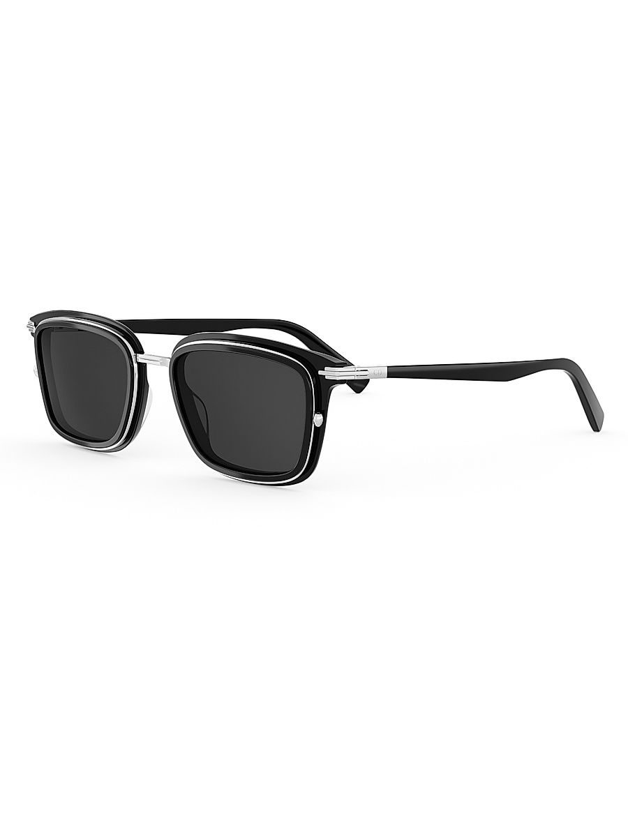 Men's DiorBlackSuit 53MM Square Sunglasses - Black