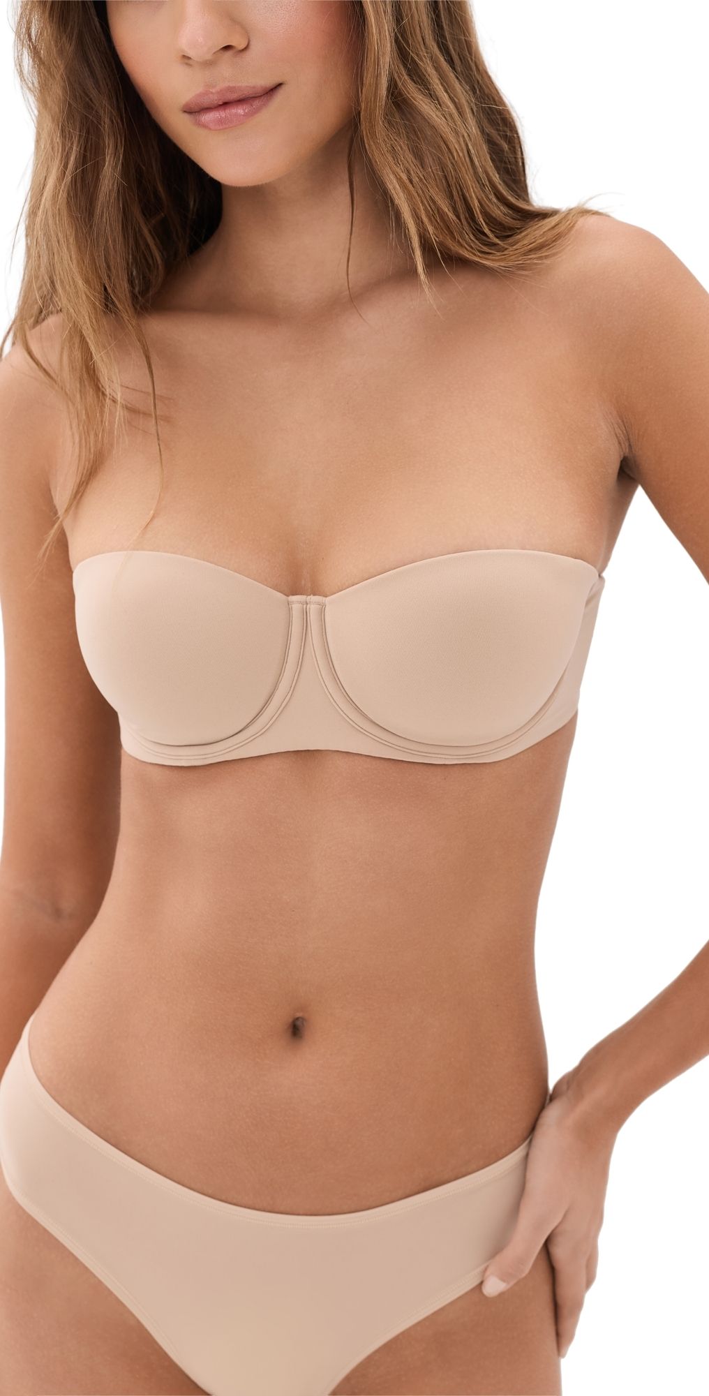 SKIMS Fits Everybody Strapless Bra Clay 32B