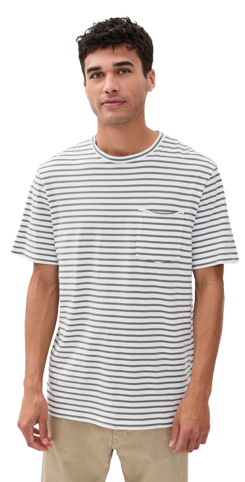 PAIGE Ramirez Tee Vintage Bonsai Stripe M