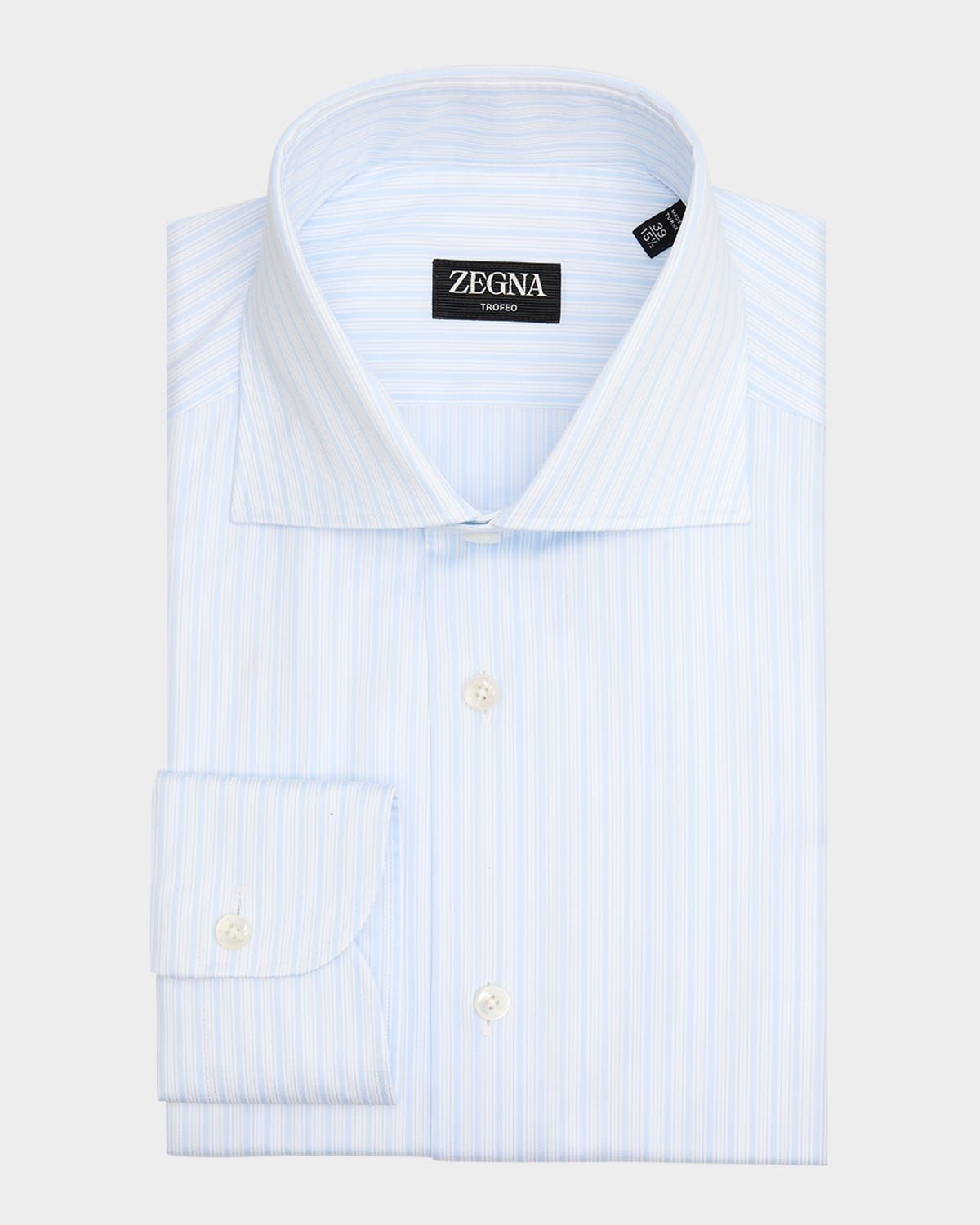 Men & apos;s Trofeo Cotton Multi-Stripe Dress Shirt