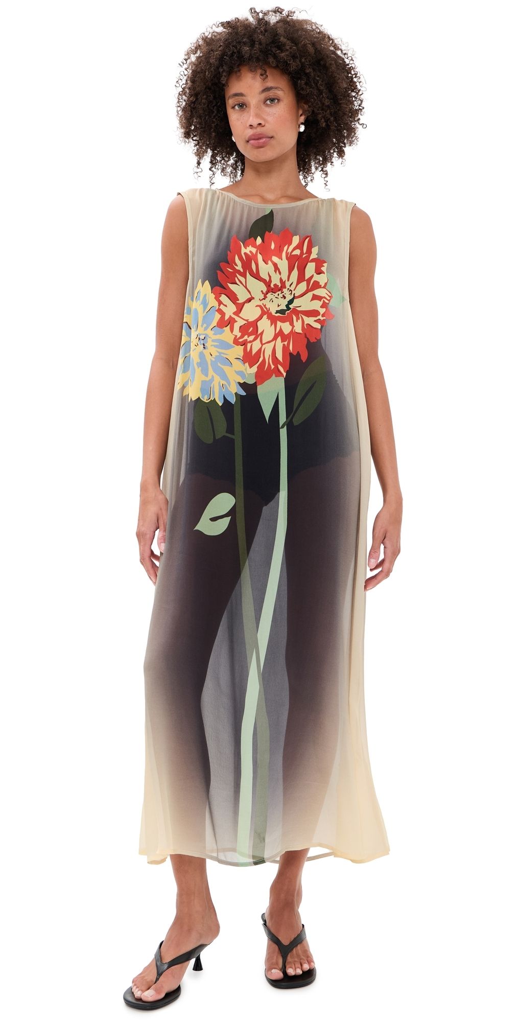 VRG GRL Jordyn Sheer Maxi Dress Flow State XL