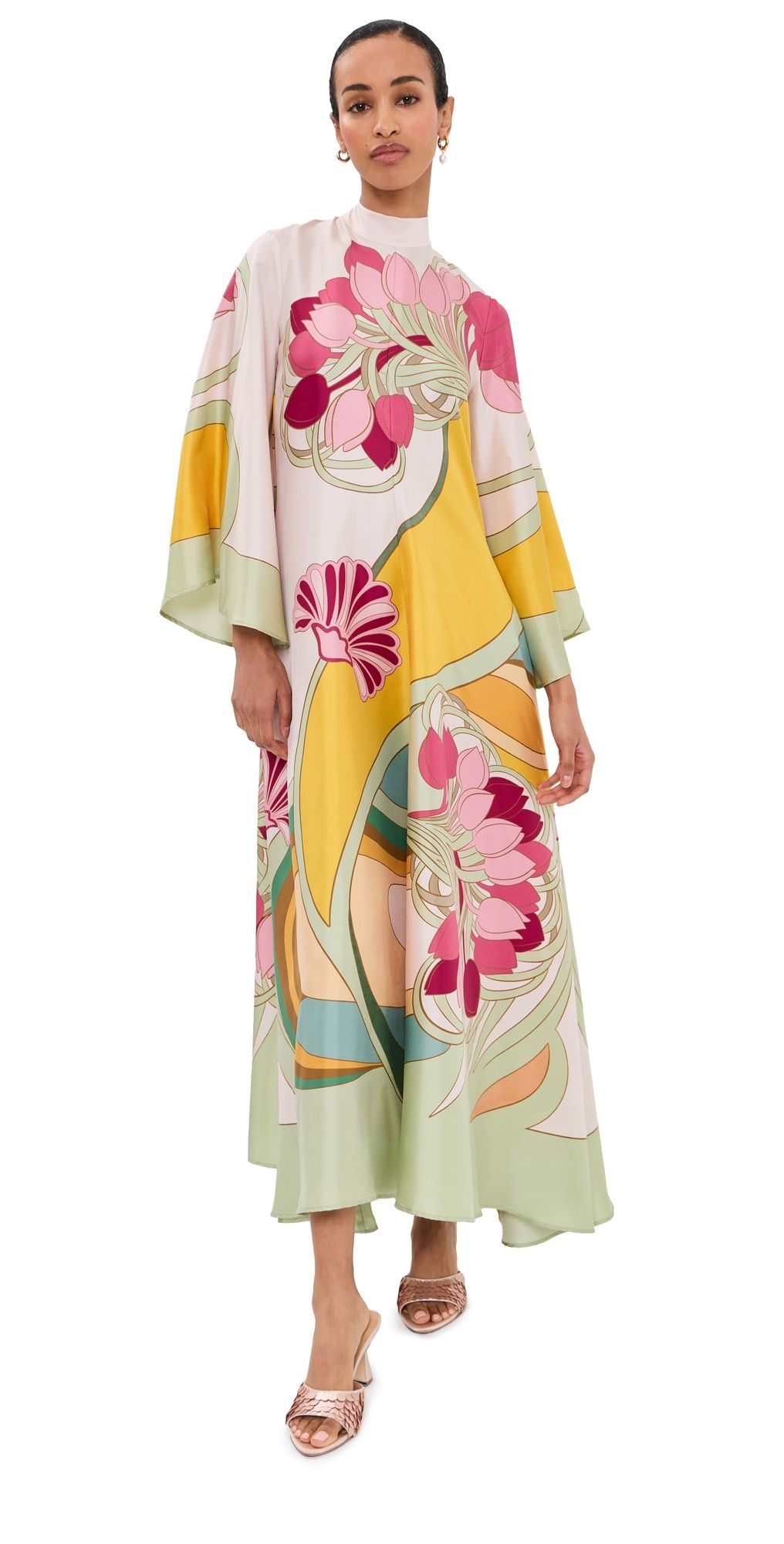 La DoubleJ Magnifico Silk Dress Tulip Placee 40