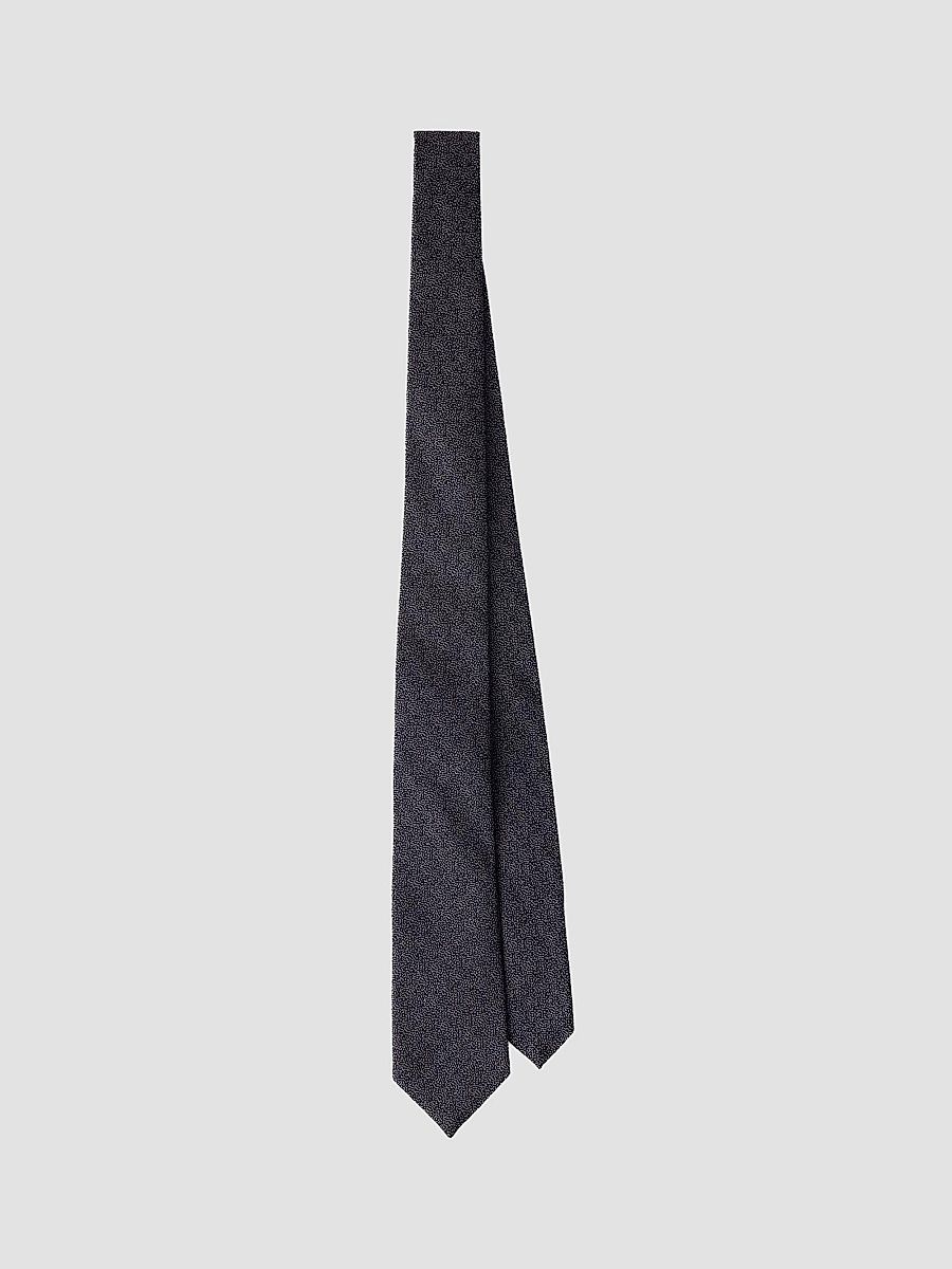 Men's Wool and Silk Tie - Grey