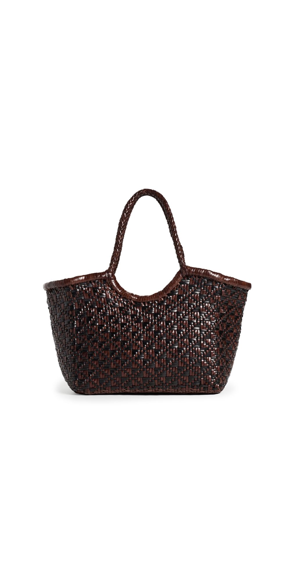 DRAGON DIFFUSION Maori Nantucket Small Basket Tote Black/Brown One Size