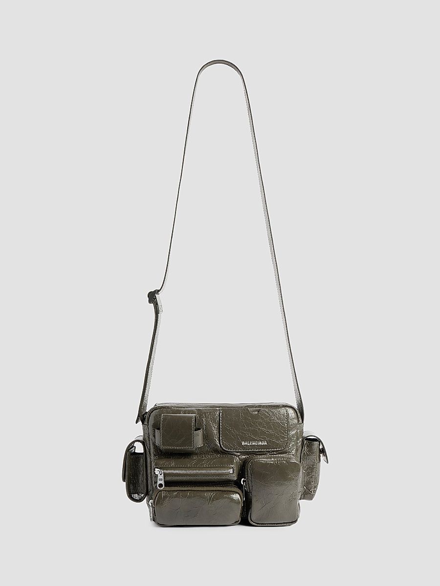 Balenciaga Men's Superbusy Camera Bag - Khaki