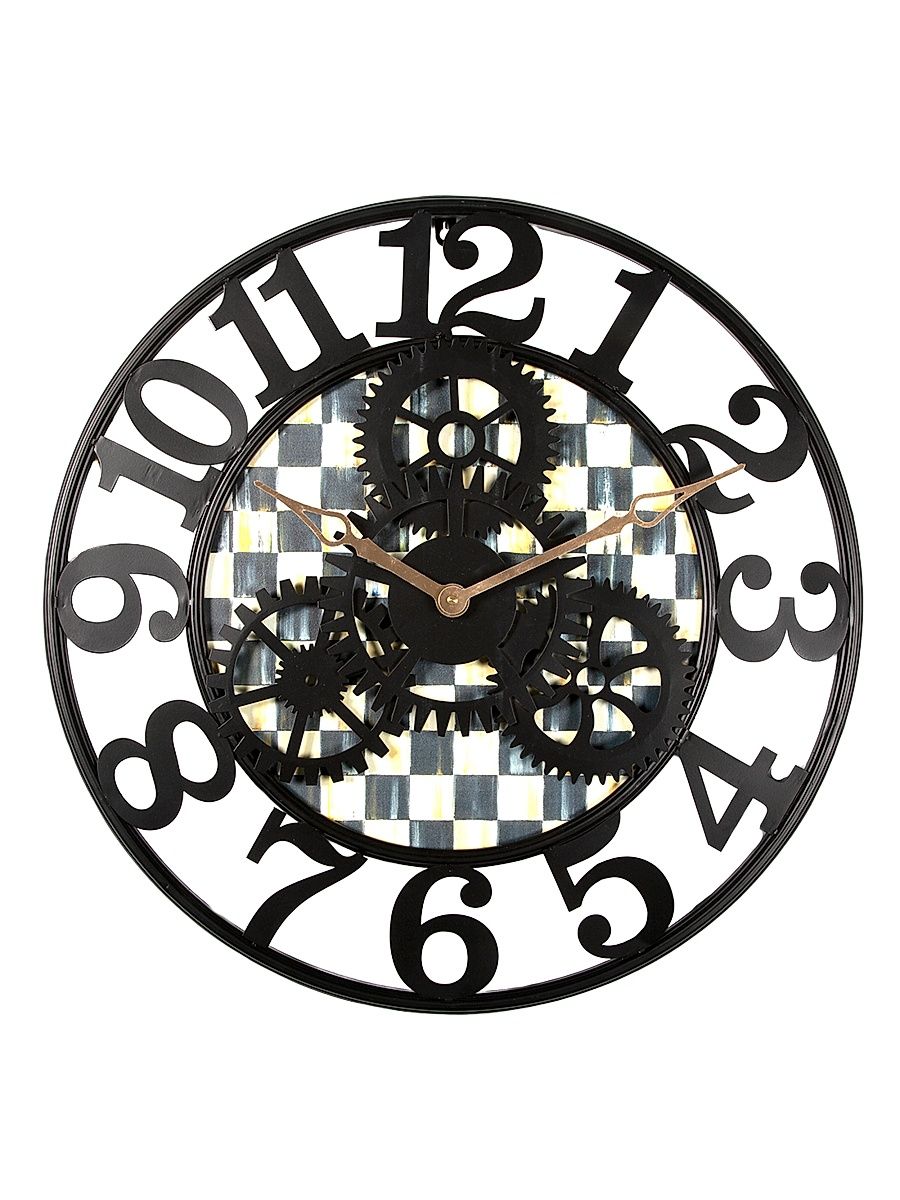 Small Courtly Check Farmhouse Wall Clock