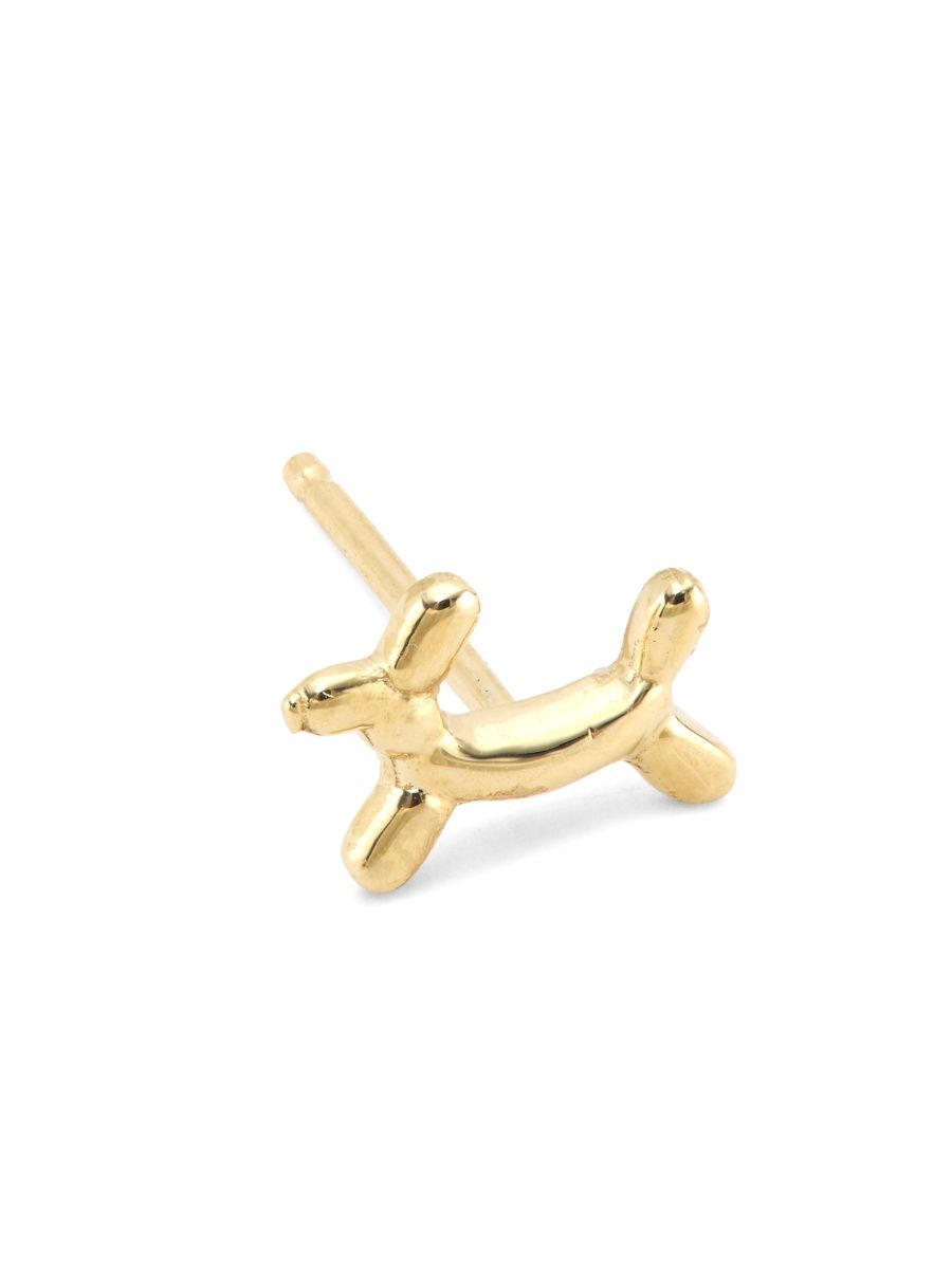 Sydney Evan Women's 14K Yellow Gold Balloon Dog Stud Earring - Gold