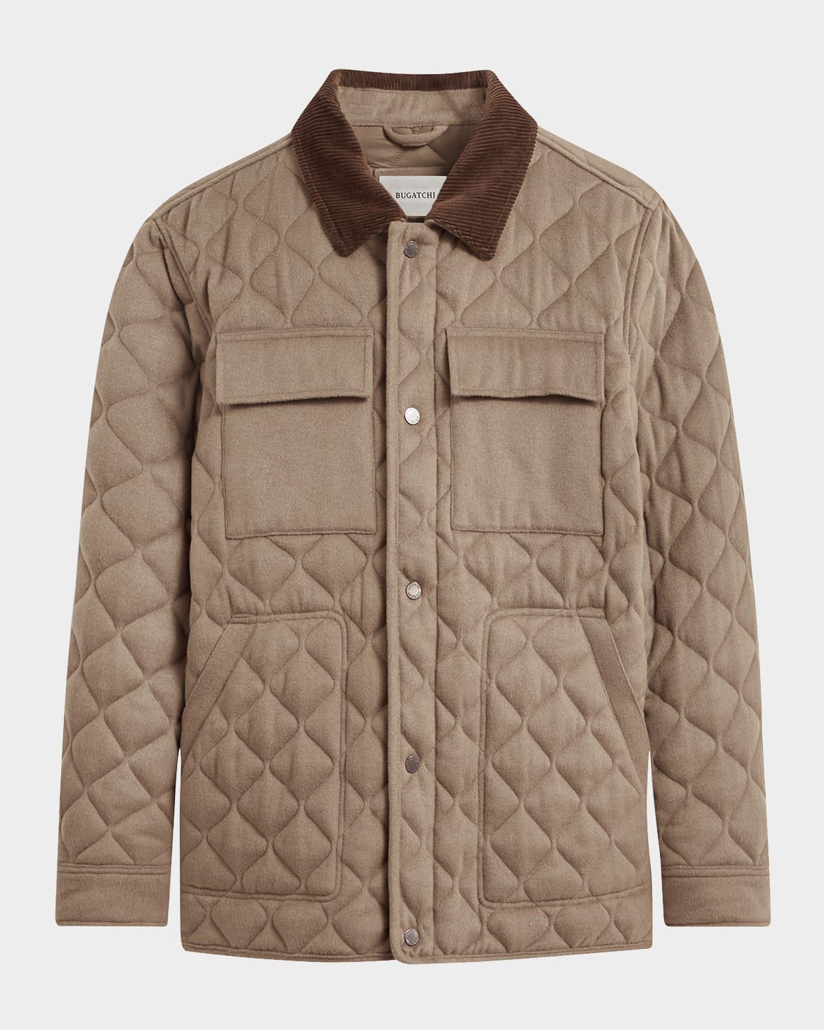 Men & apos;s Concealed-Zip Quilted Jacket