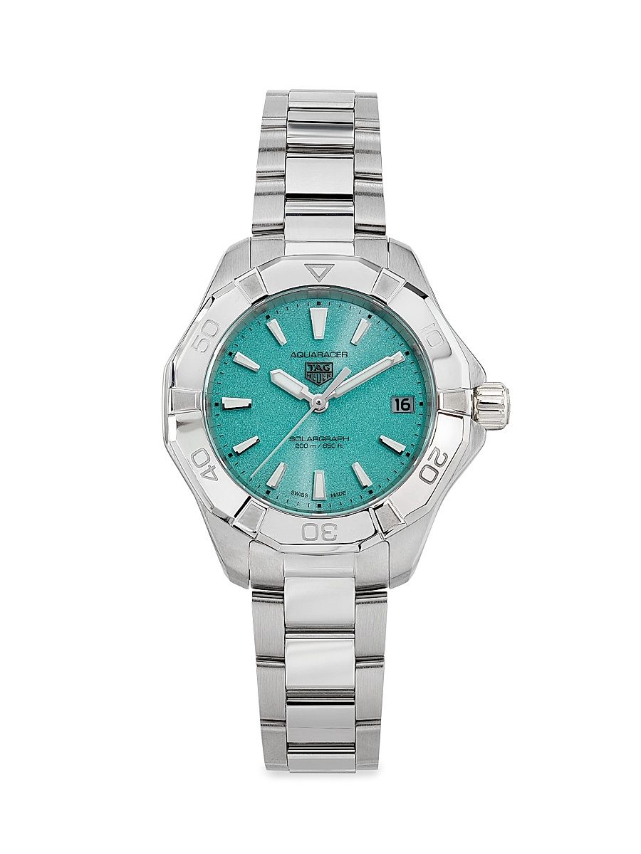 Women's Aquaracer Solargraph Stainless Steel Watch/34MM - Steel