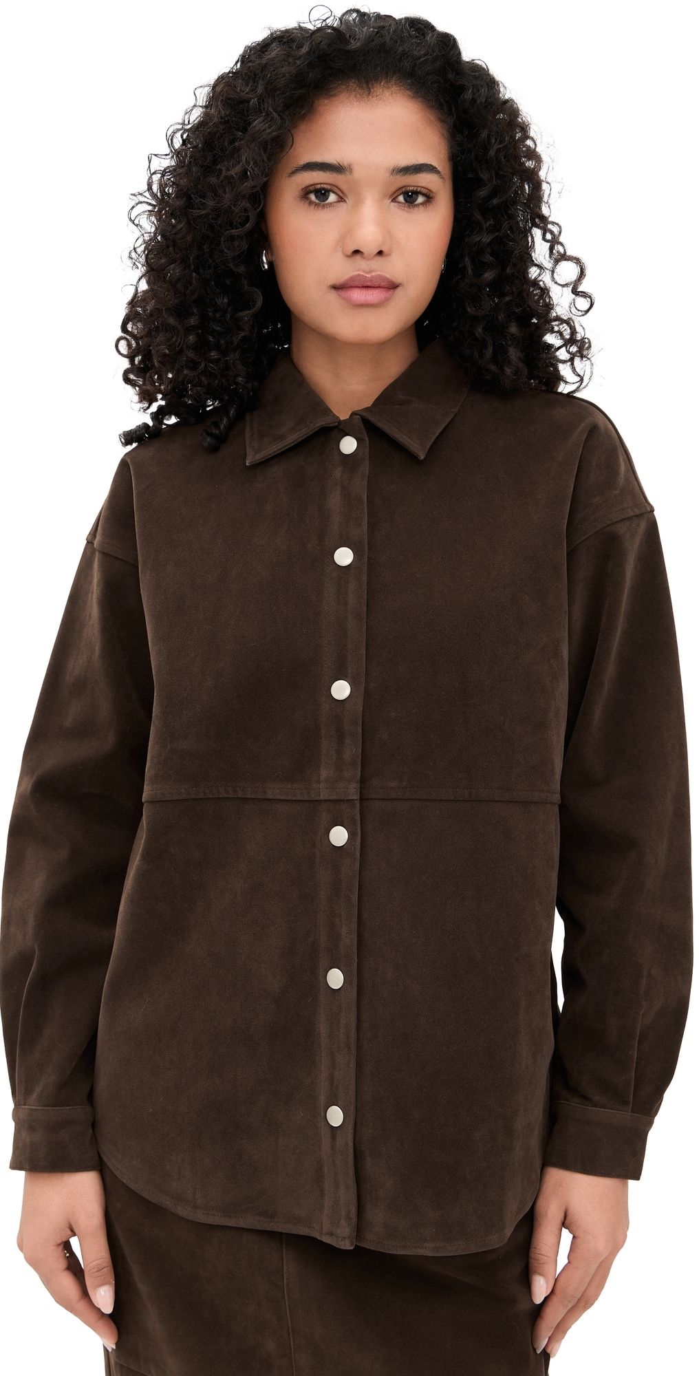 Bailey Rose Chocolate Faux Suede Jacket Chocolate M