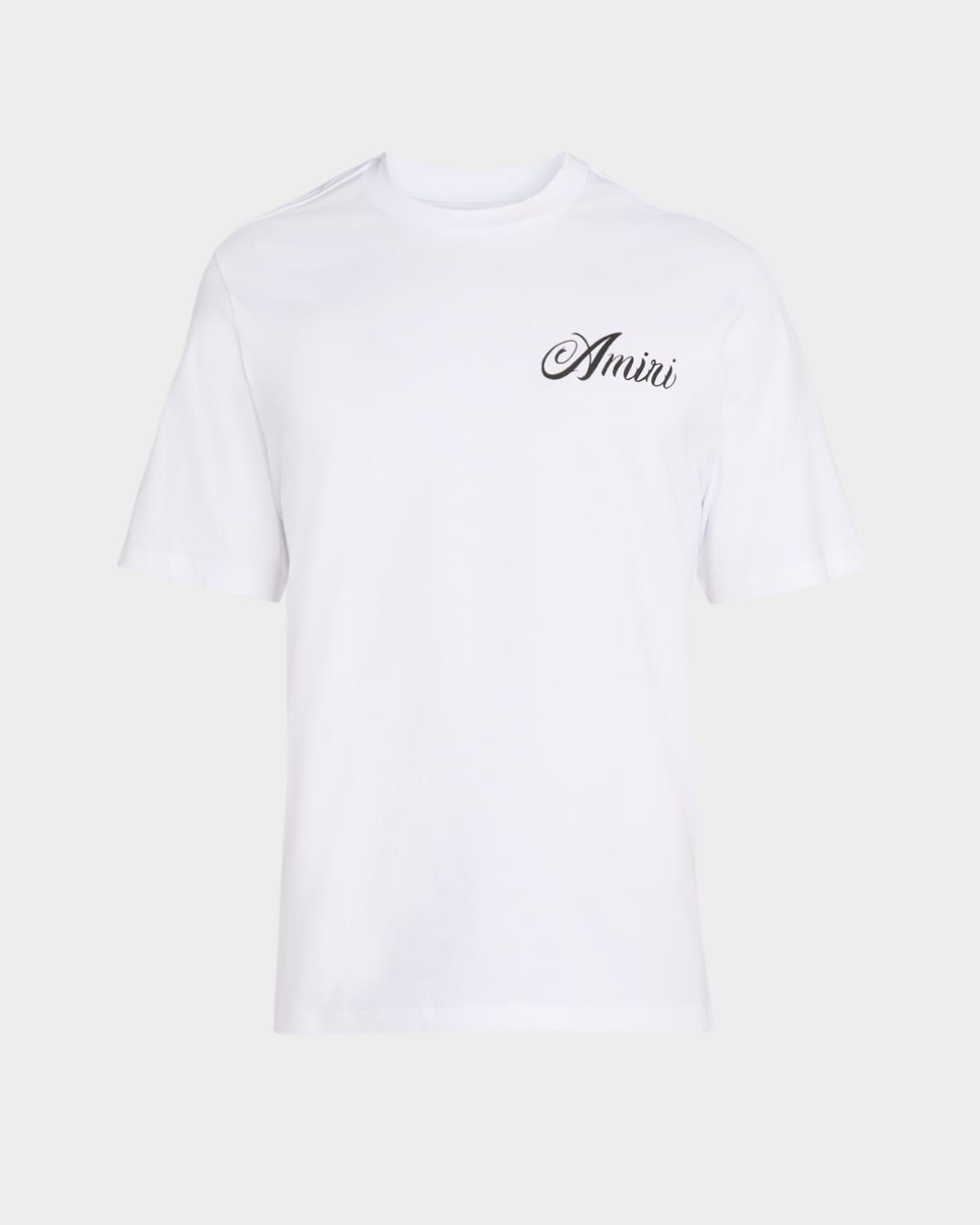 Men & apos;s Mountain Logo Script Cotton T-Shirt