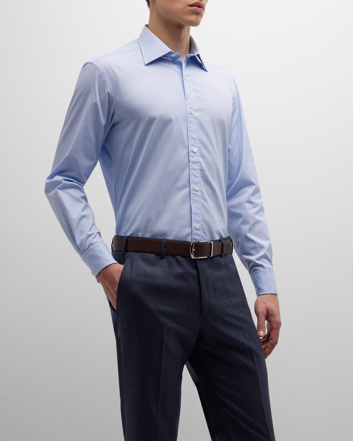 Men & apos;s French Cuff Cotton Dress Shirt