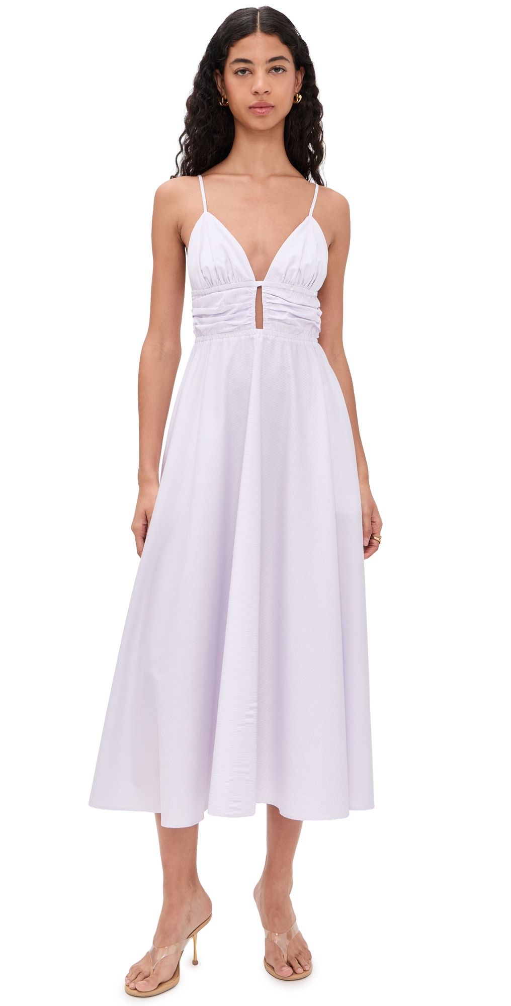 HEVRON Darcy Dress Thistle Stripe XS