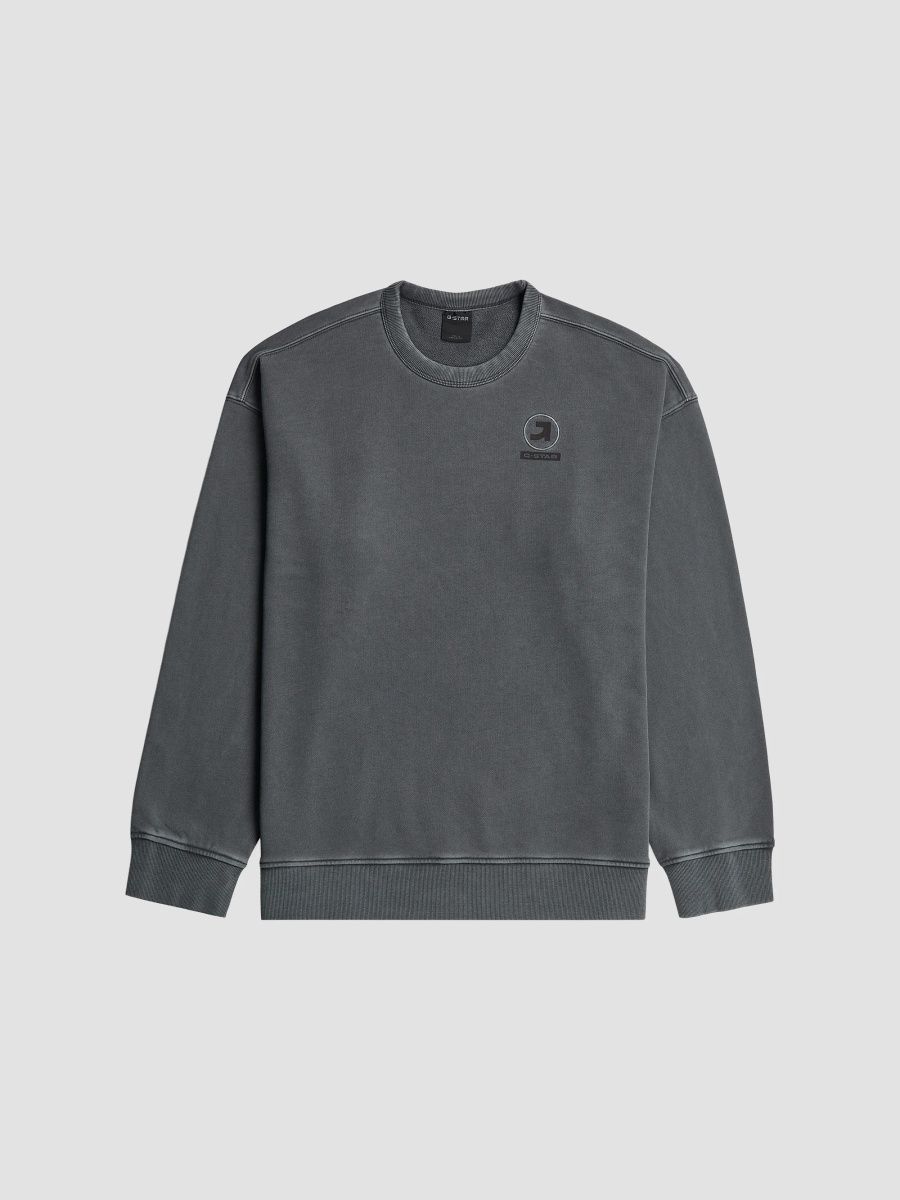 G-Star Men's Graphic Cotton Sweatshirt - India Ink - Size XXL