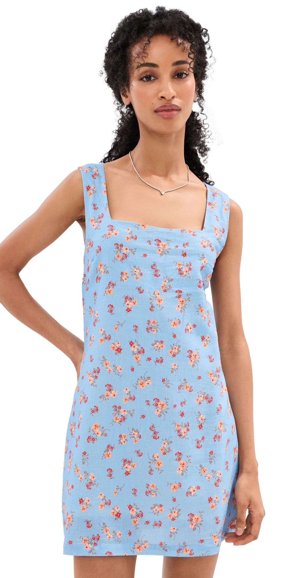 Madelynne Fern Mini Dress Marina Floral XXL