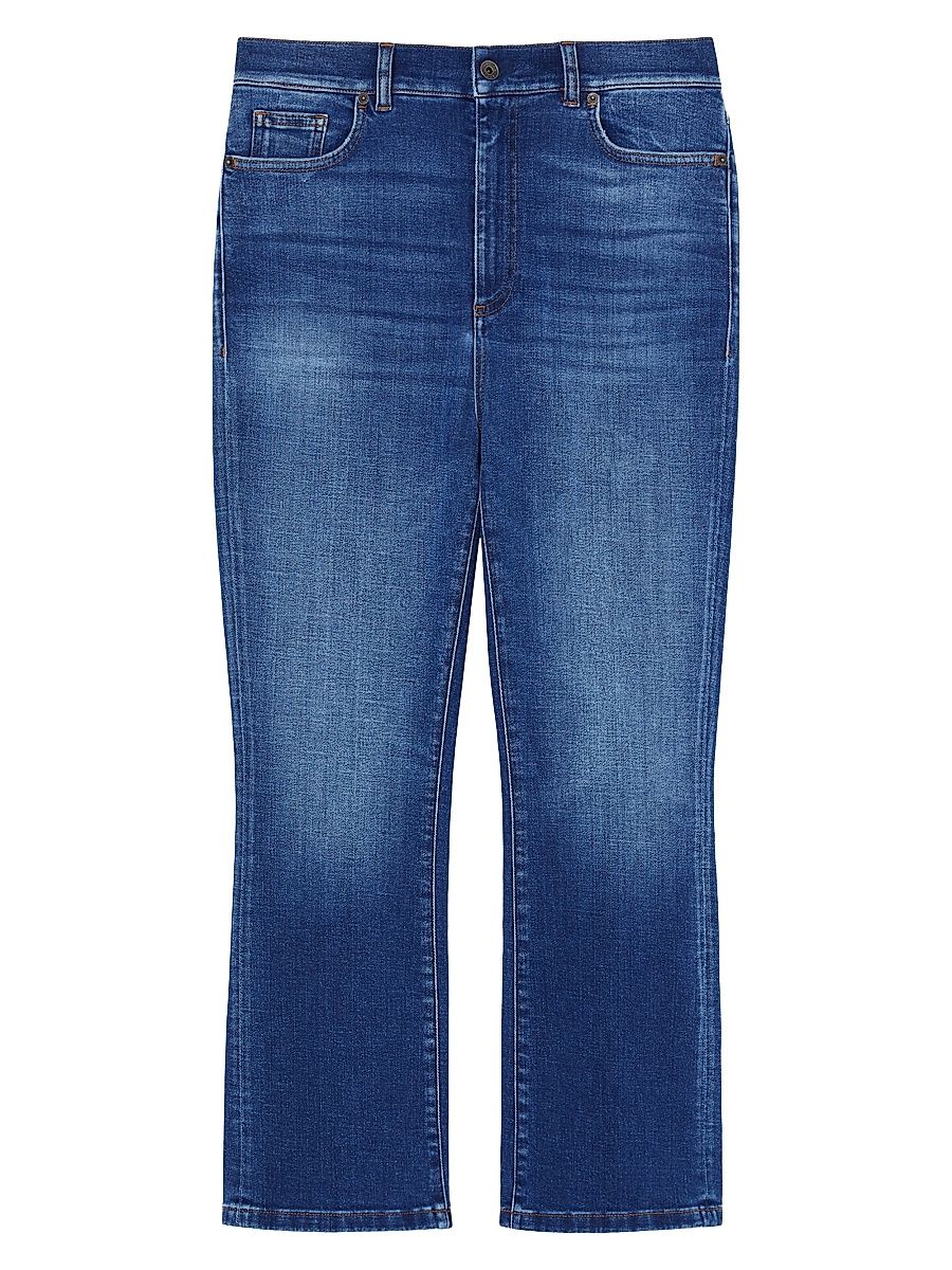 Women's Flared Jeans - Navy Light Vintage - Size 22