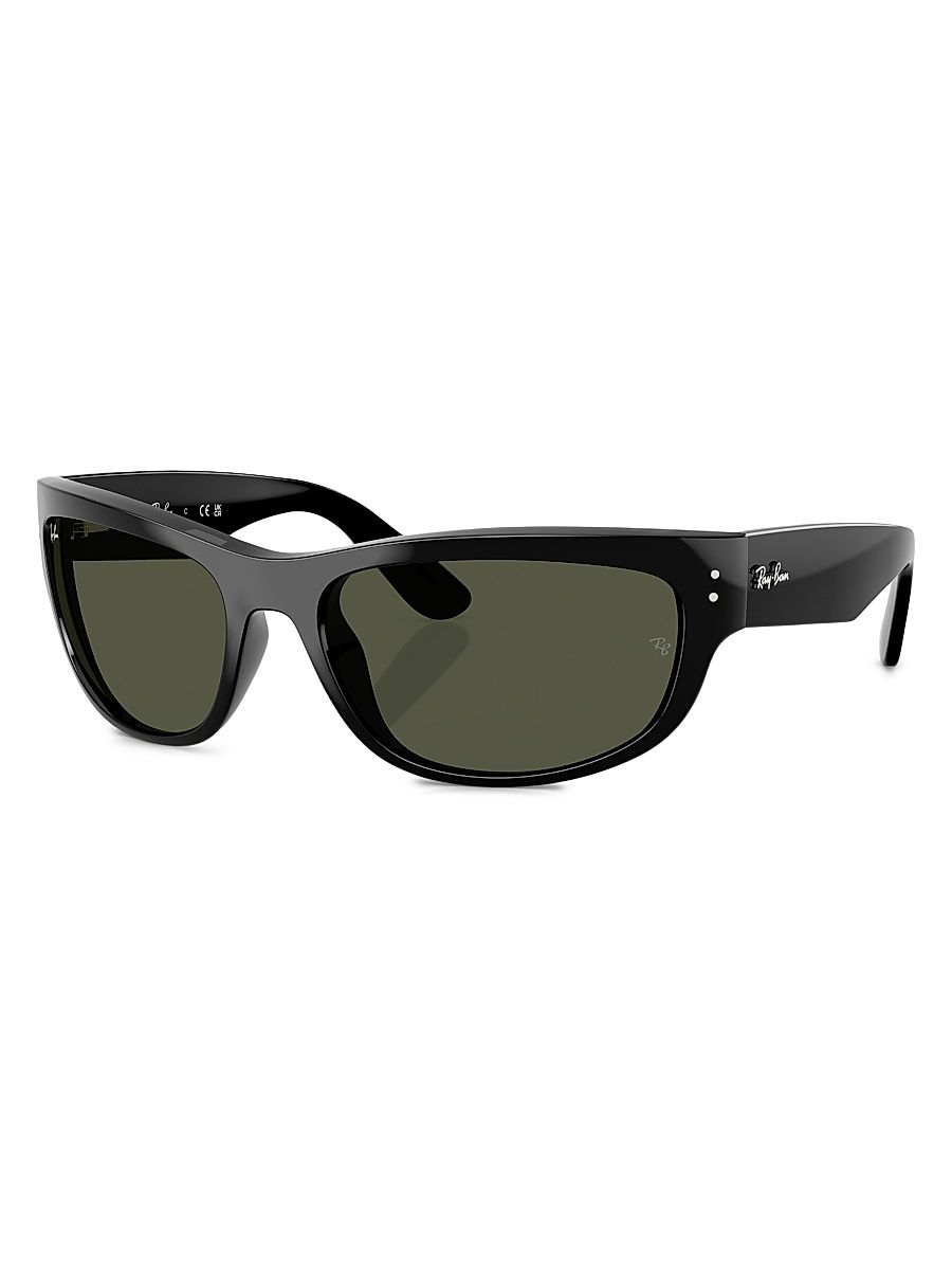 Men's RB2289 63MM Oval Sunglasses - Black