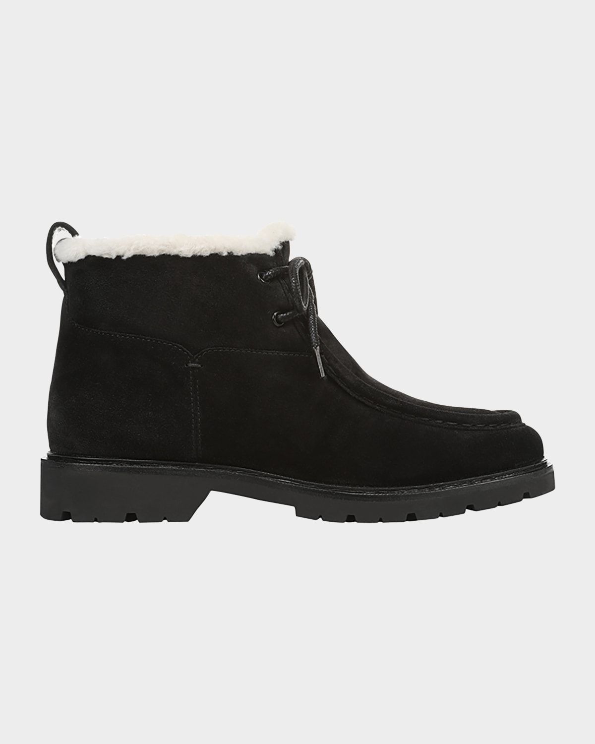 Sierra Suede Lug-Sole Ankle Boots