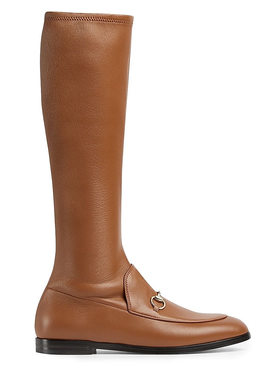 Women's Jordaan Nappa Knee-High Boots - Medium Brown - Size 9