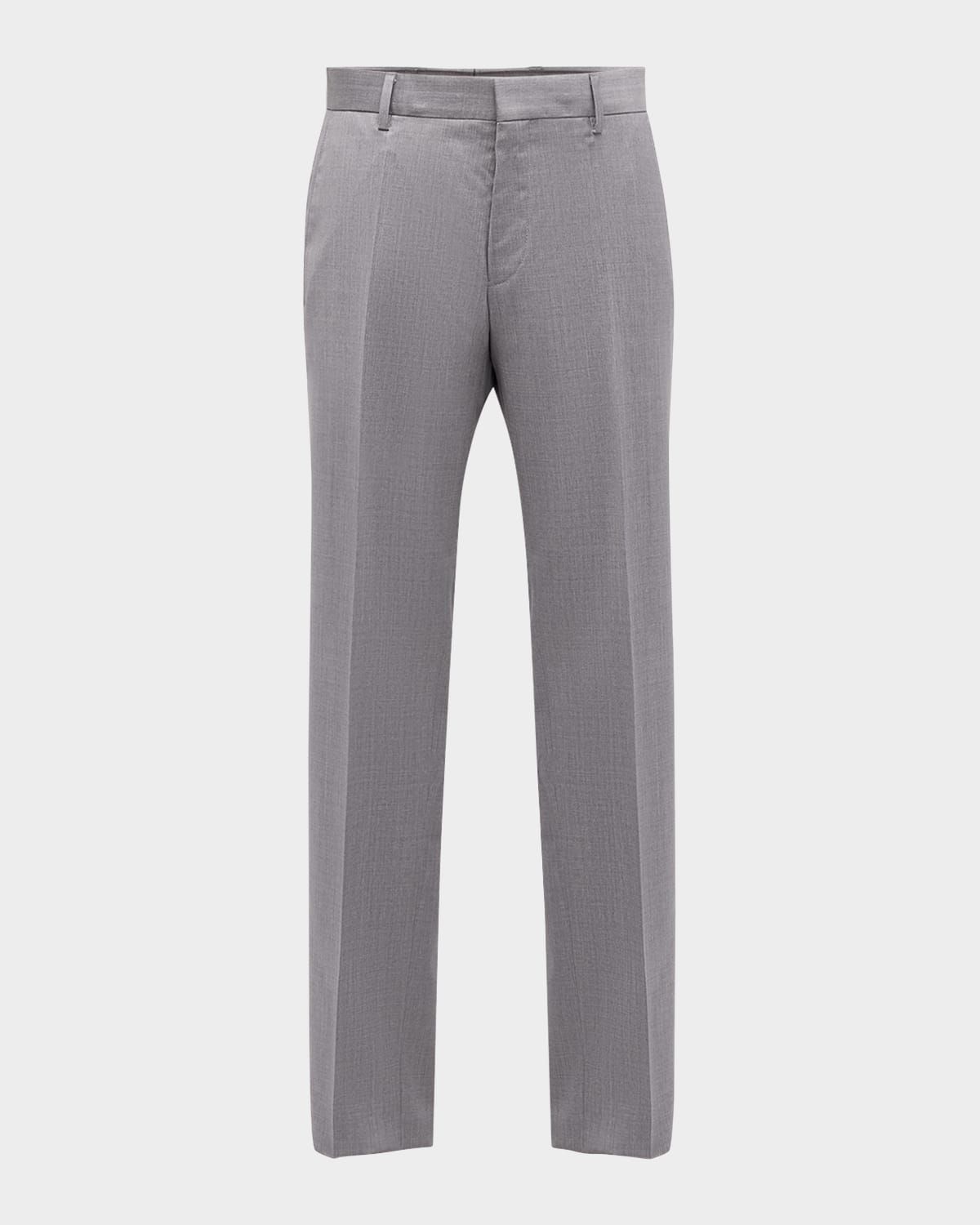 Men & apos;s Genesis Slim-Fit Wool Trousers, Light Gray