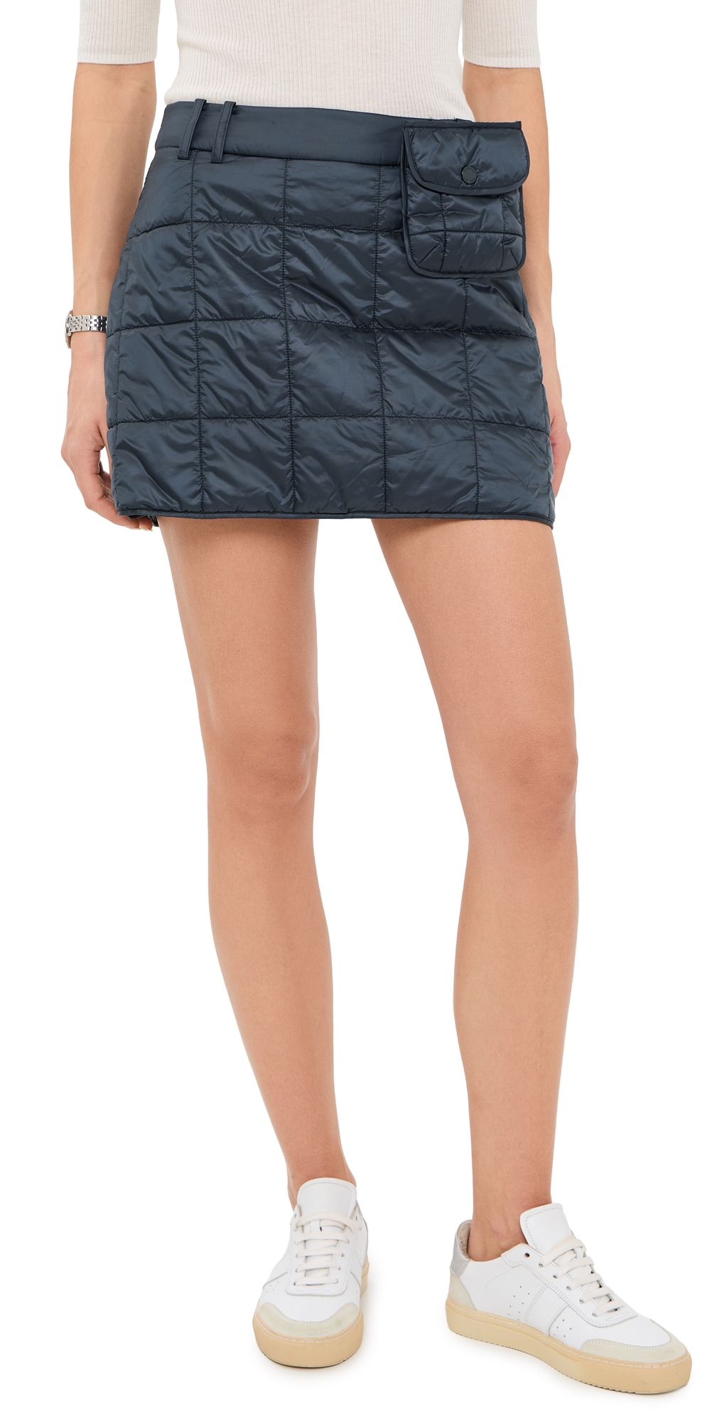 Malbon Kita Quilted Skirt Blueberry 10