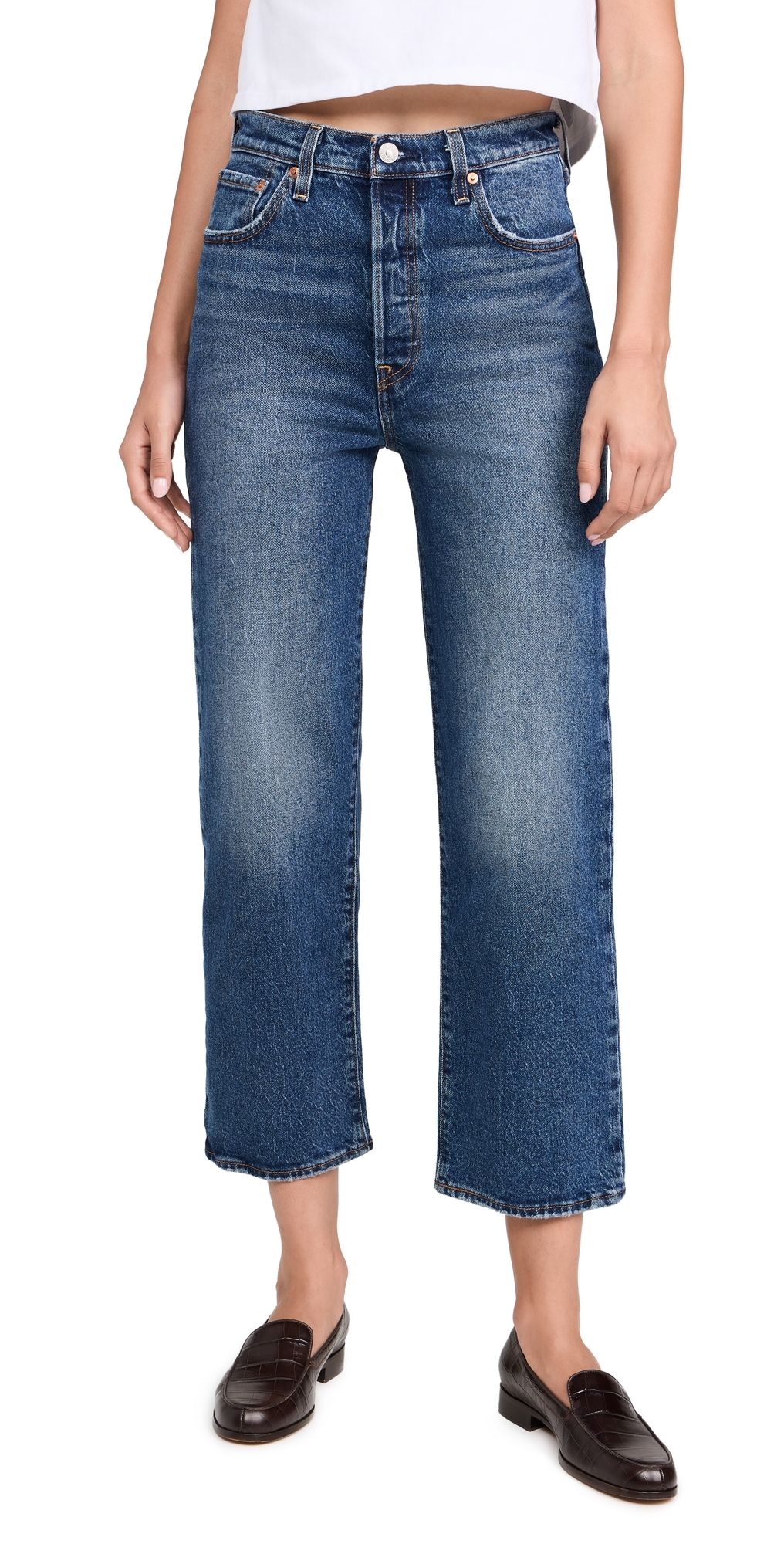 Levi's Ribcage Straight Ankle Jeans My Honor No DX 29