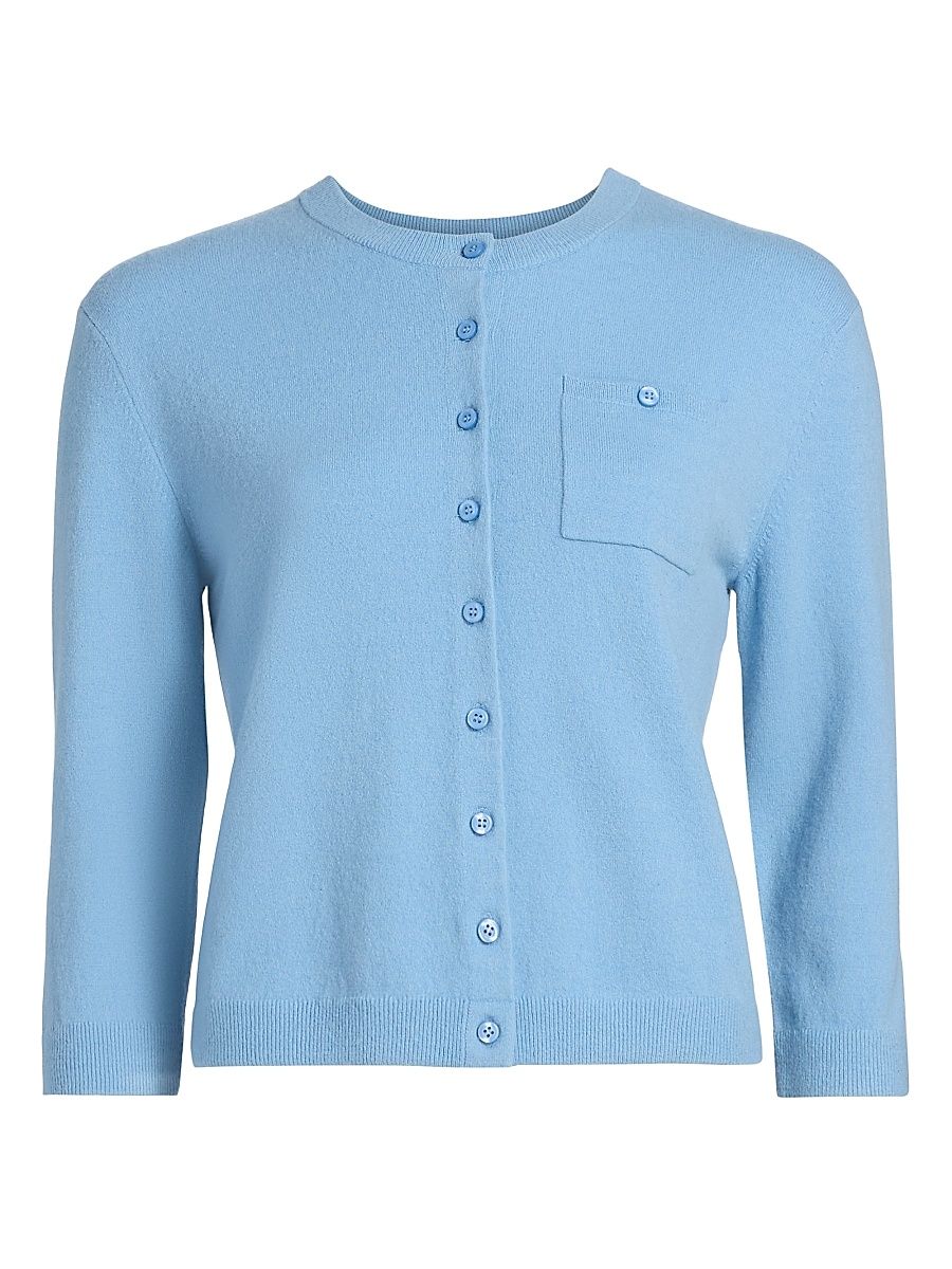 Women's Pocket-Detail Wool-Cashmere Cardigan - Hydra - Size XXS