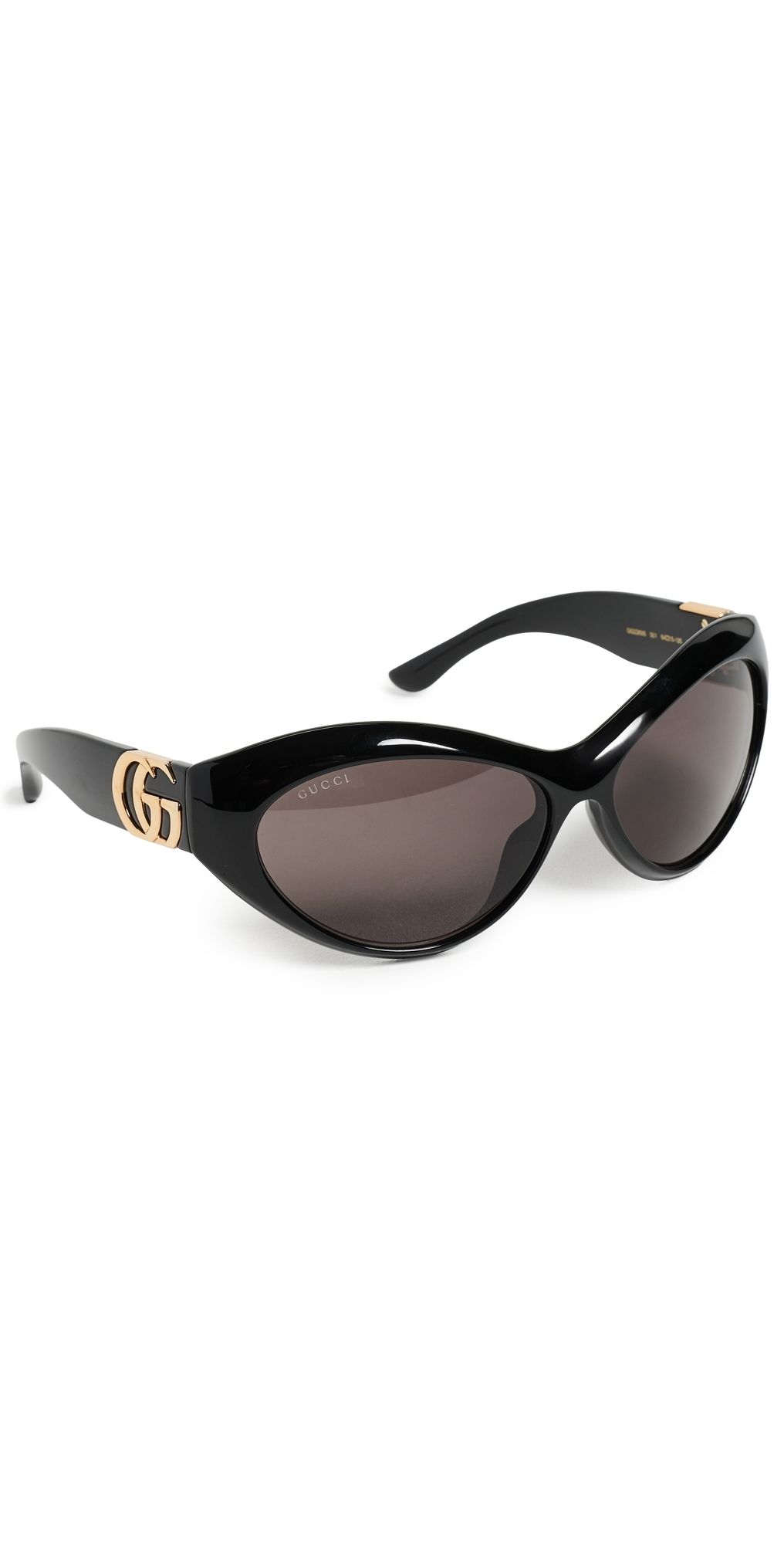 Gucci GG2269S Generation Gucci Cat Eye Frame Sunglasses Black-Black-Grey One Size