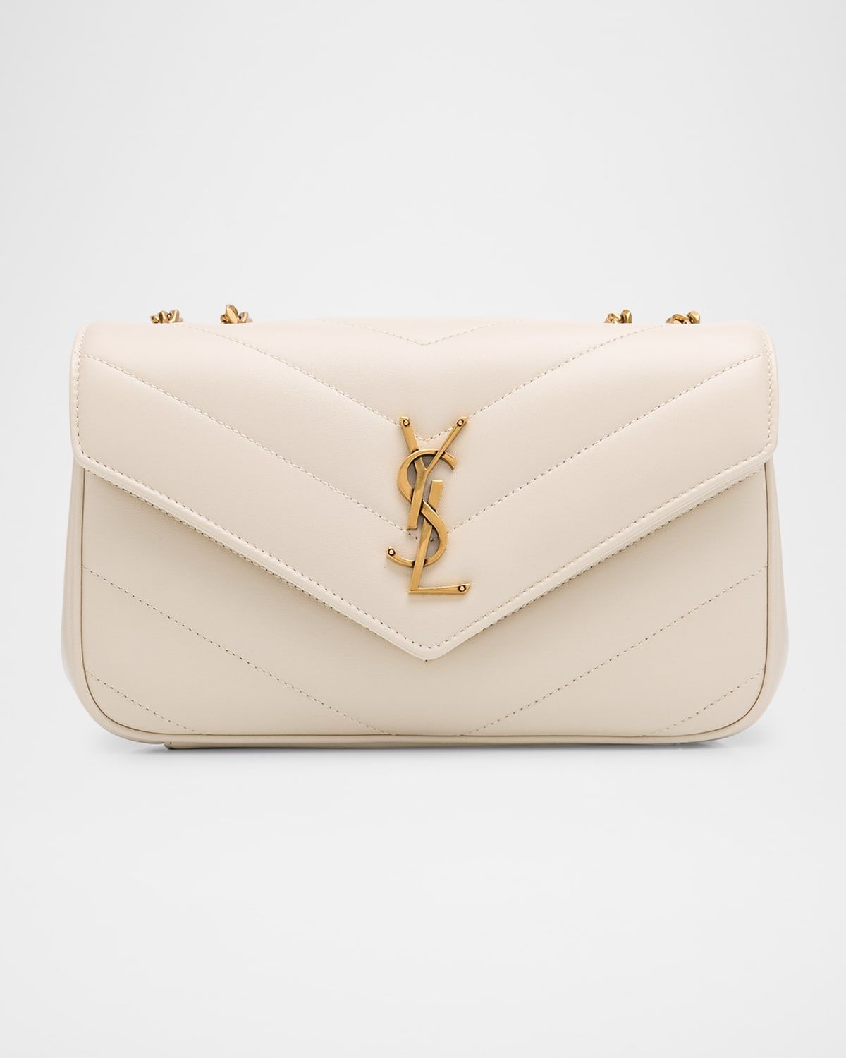 Loulou Small YSL Shoulder Bag in Quilted Leather