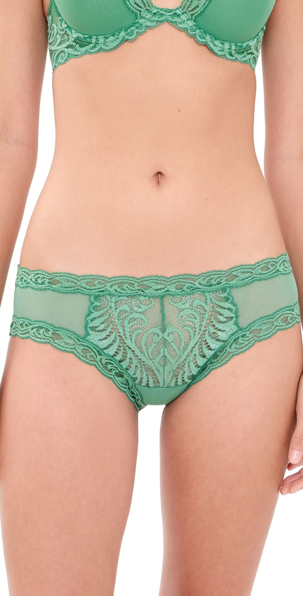 Natori Feathers Hipster Panties Frosty Spruce L