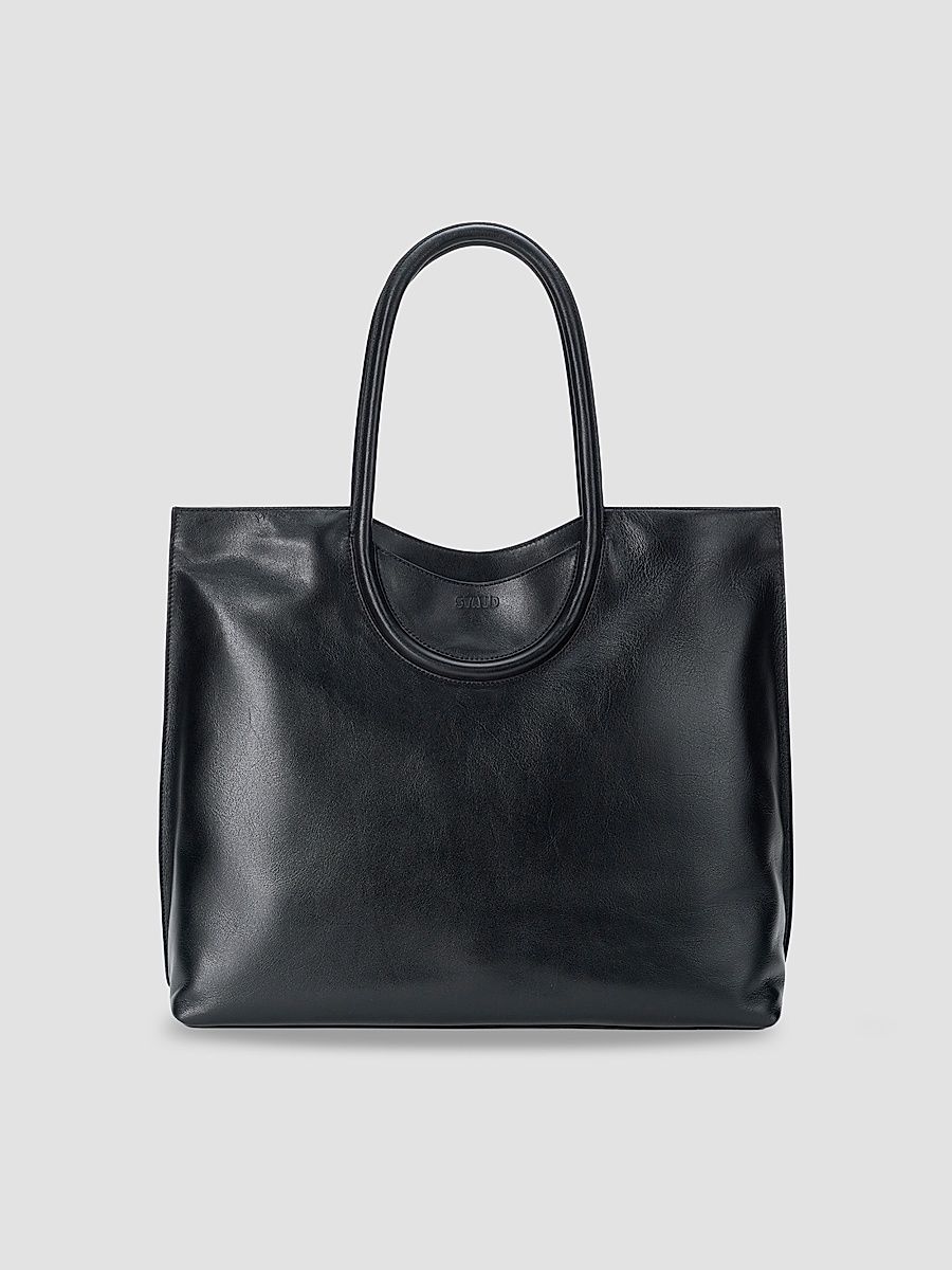Women's Maude Leather Tote Bag - Black