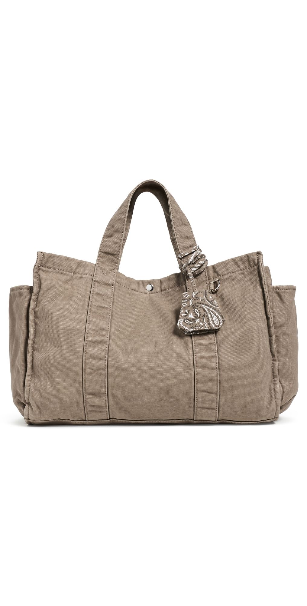 Madewell Large Washed Canvas Tote Pressed Sage One Size