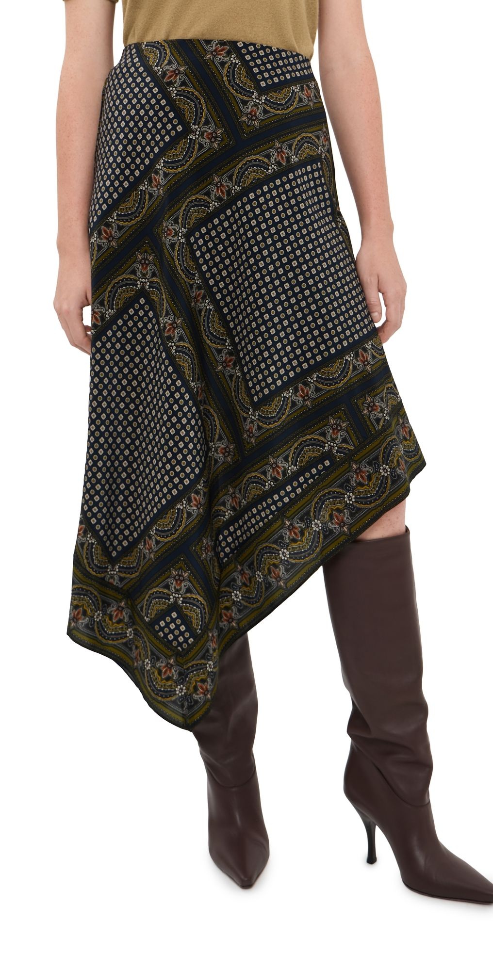 Veronica Beard Hartley Skirt New Navy Multi 4