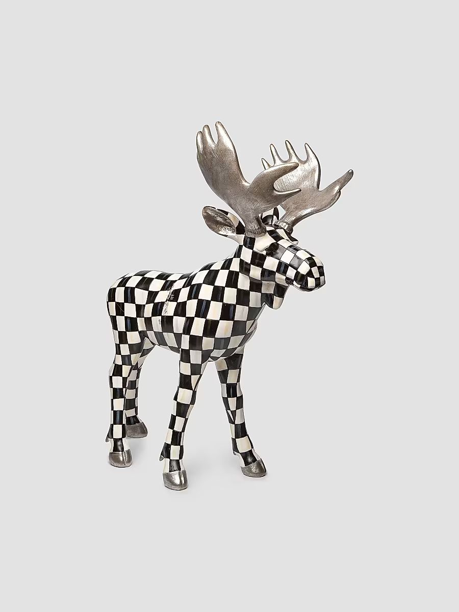 Courtly Checked Standing Moose