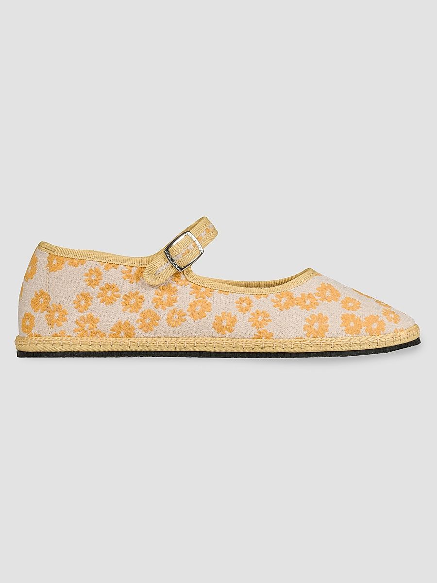Women's Floral-Embroidered Mary Janes - Ada - Size 5