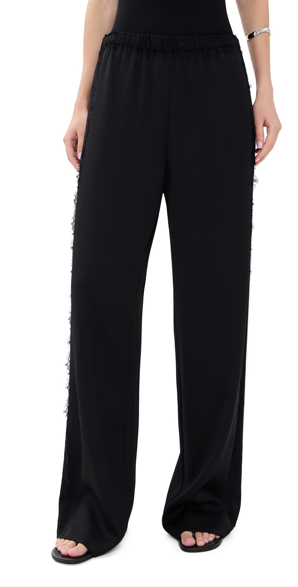 Vince Lace Trim Pull On Trousers Black XL
