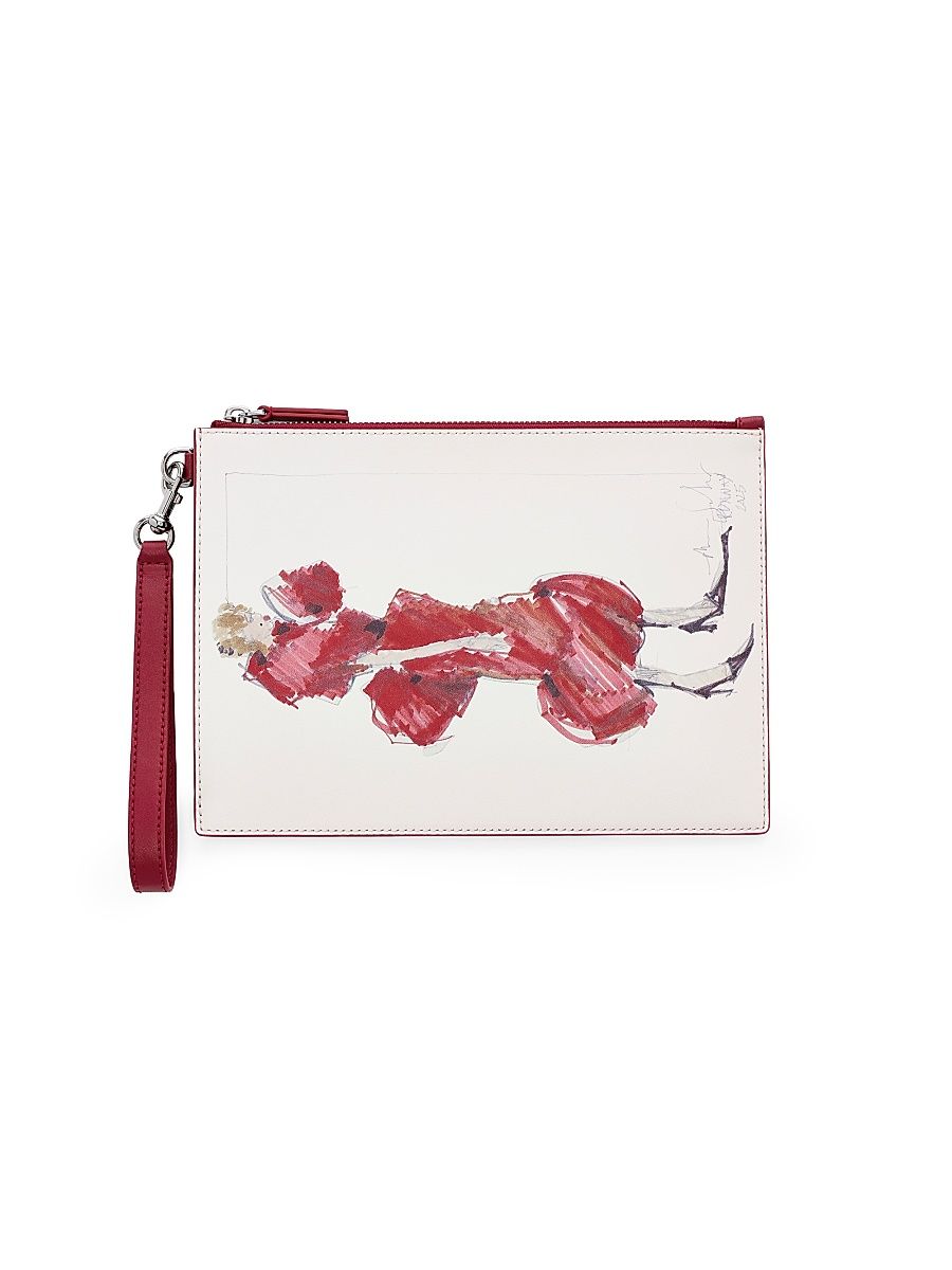 Women's The Runway Illustration Wristlet - True Red
