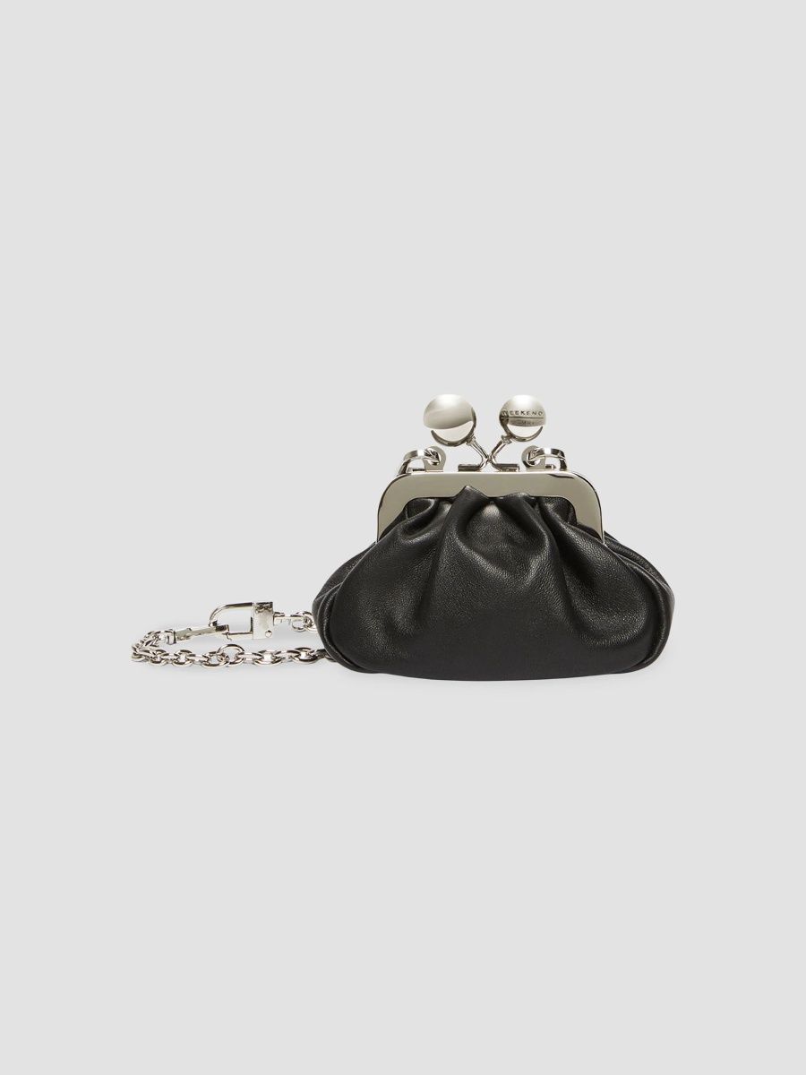 Weekend Max Mara Women's Nappa Sheepskin Nano Pasticcino Clutch Bag - Black