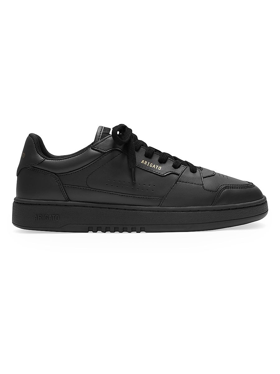 Men's Dice Lo Leather Sneakers - Black - Size 10