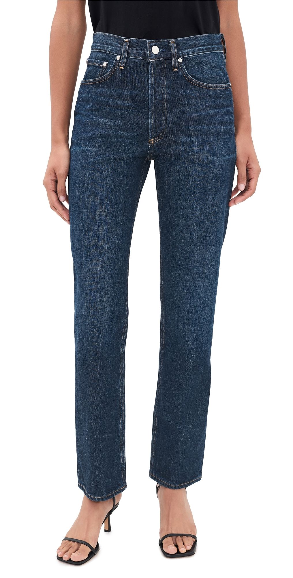 AGOLDE Lana High Rise Vintage Straight Jeans Covell 28