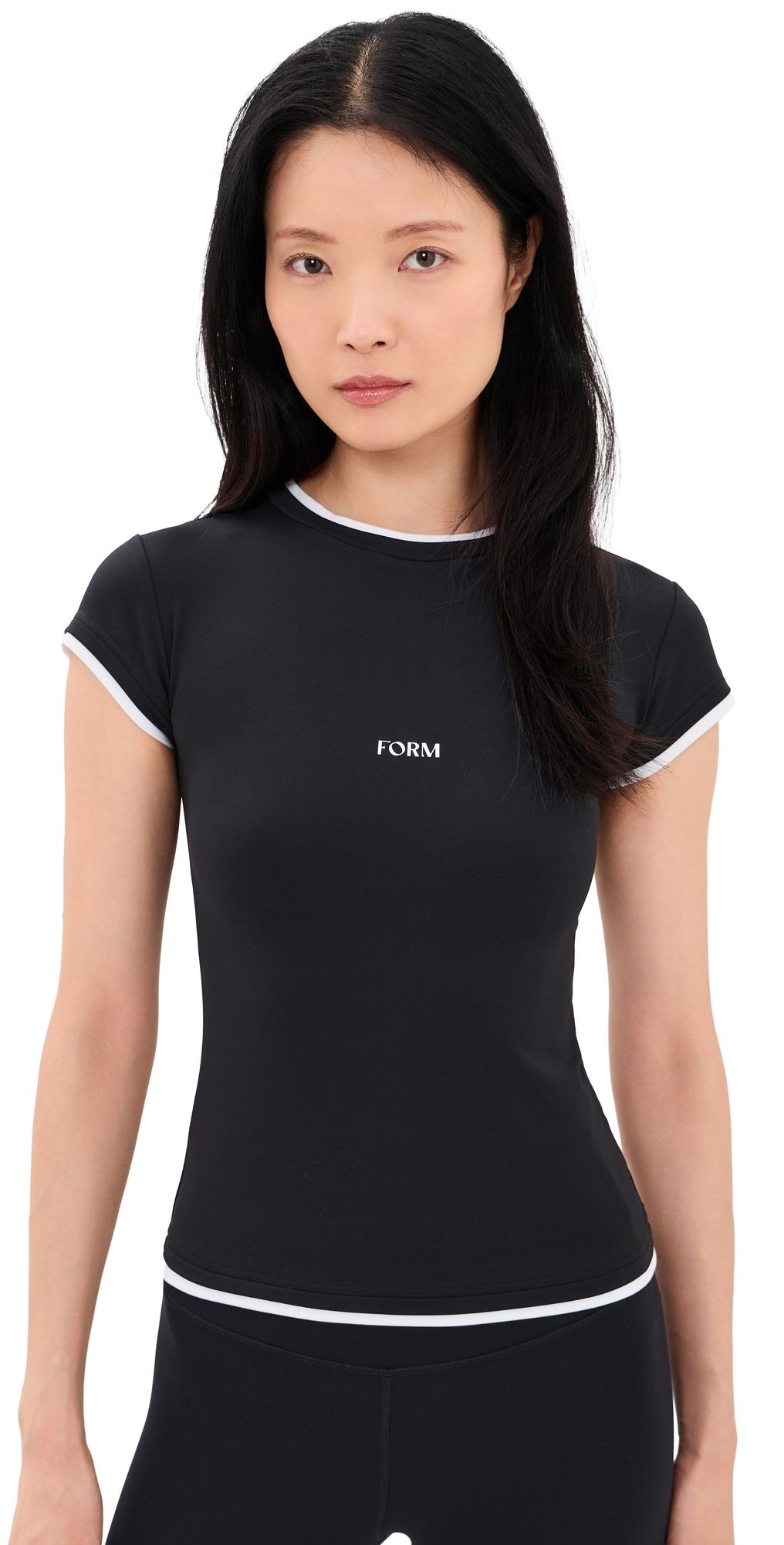 FORM Layered Tee Black/White XS