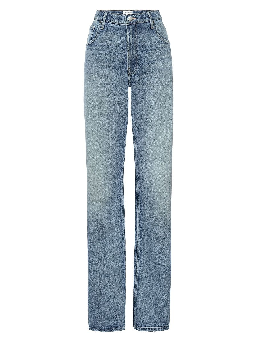 Women's Good Distressed Denim High-Rise Boot-Cut Jeans - Indigo - Size 6