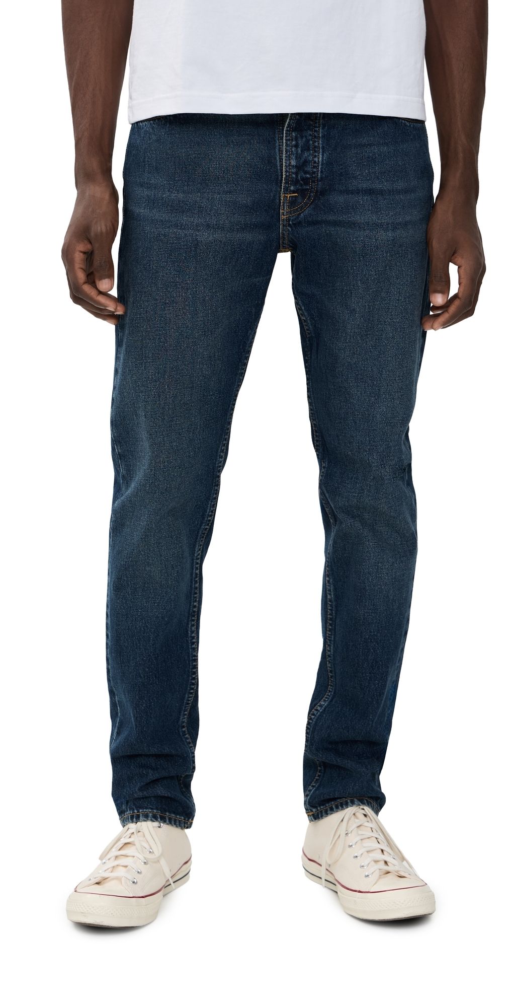 Nudie Jeans Steady Eddie II Tapered Jeans Blue Soil 32