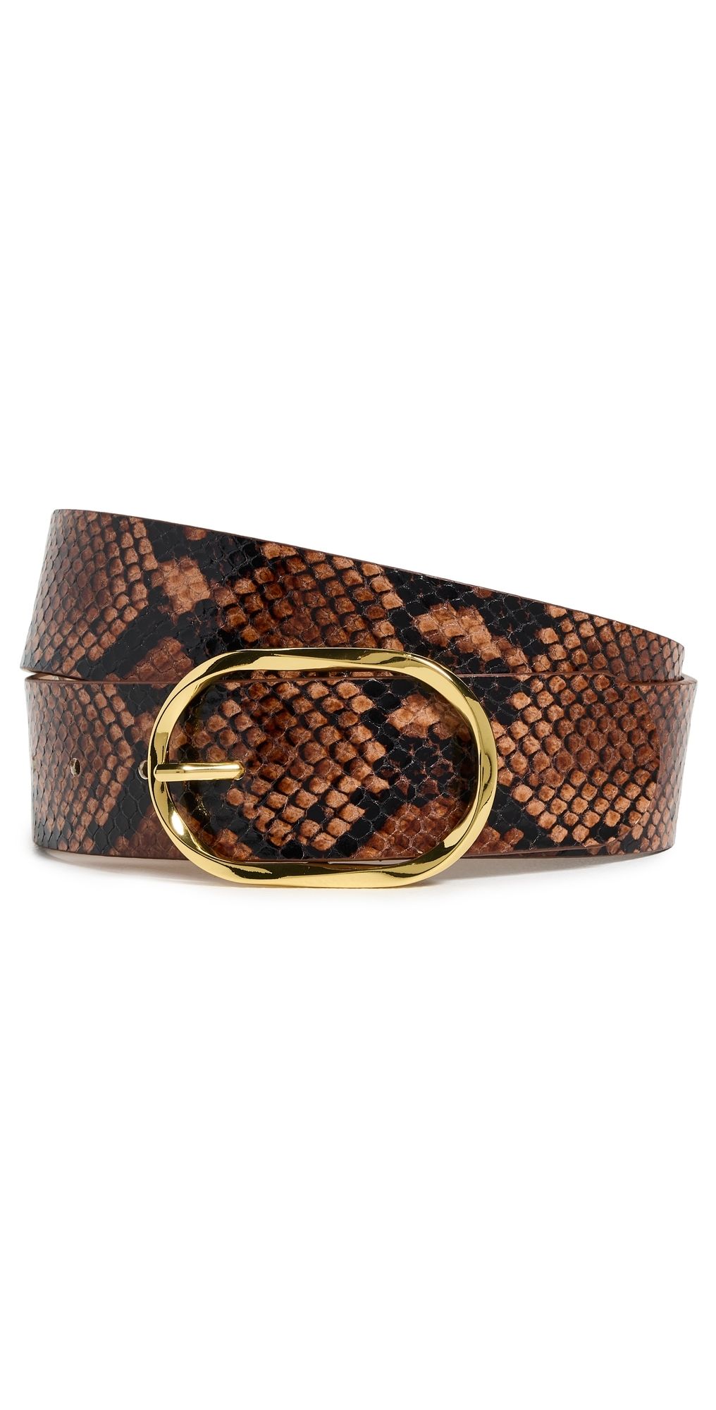 B-Low The Belt Kyra Python Belt Cognac/Gold S