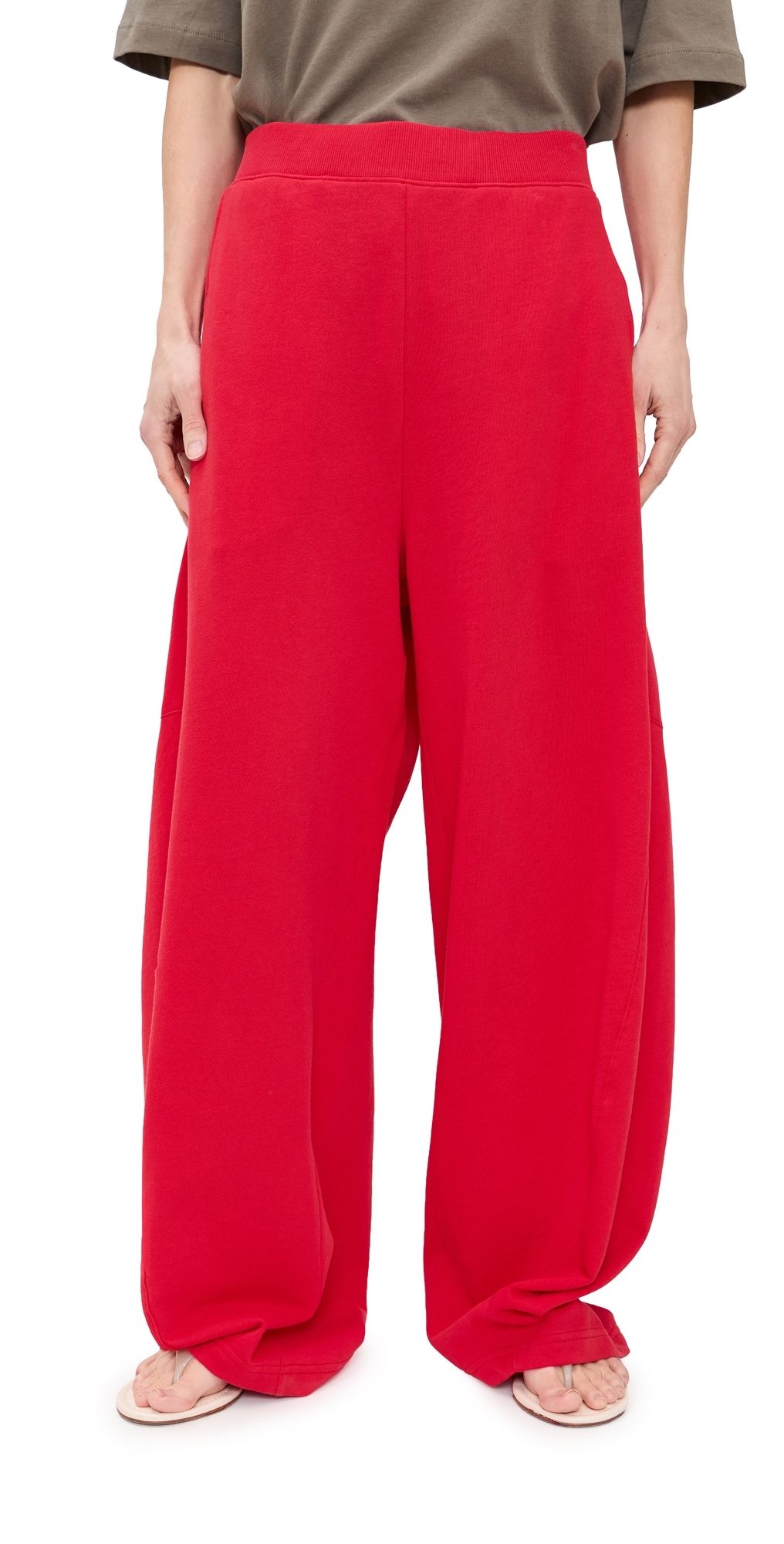 Tibi Lightweight Winslow Petite Sweatpants Red M