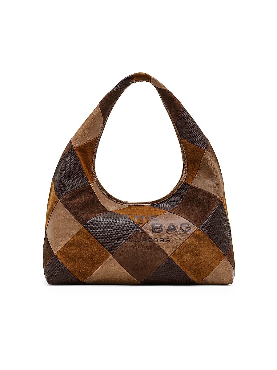Women's The Suede Patchwork Sack Bag - Brown Multi