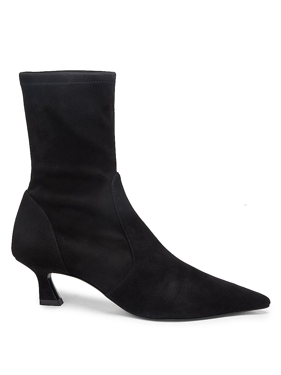 Women's Vinnie 50MM Suede Boots - Black - Size 9