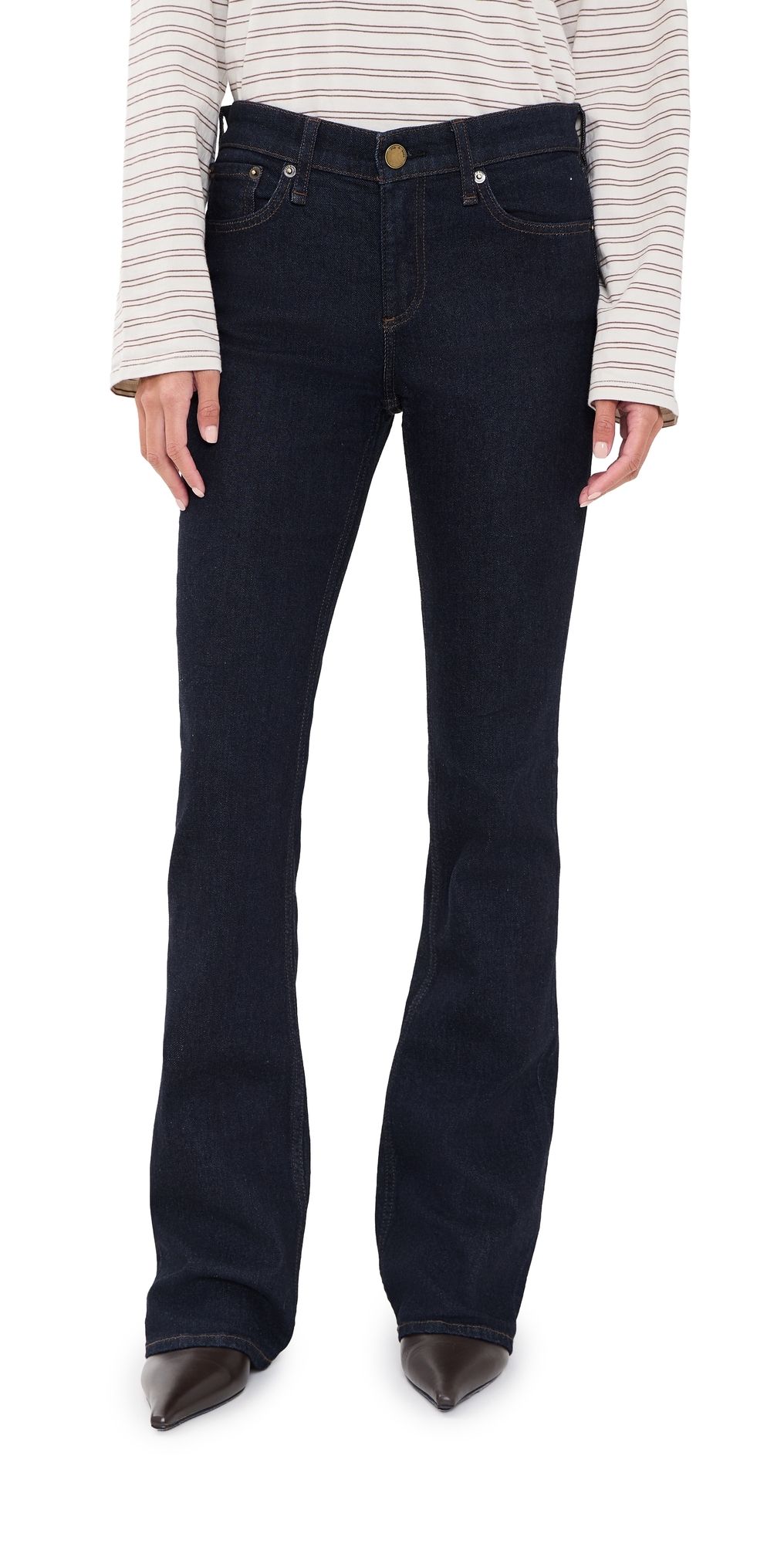 rag & bone Kinsley Full Bootcut Jeans darkrinse 29